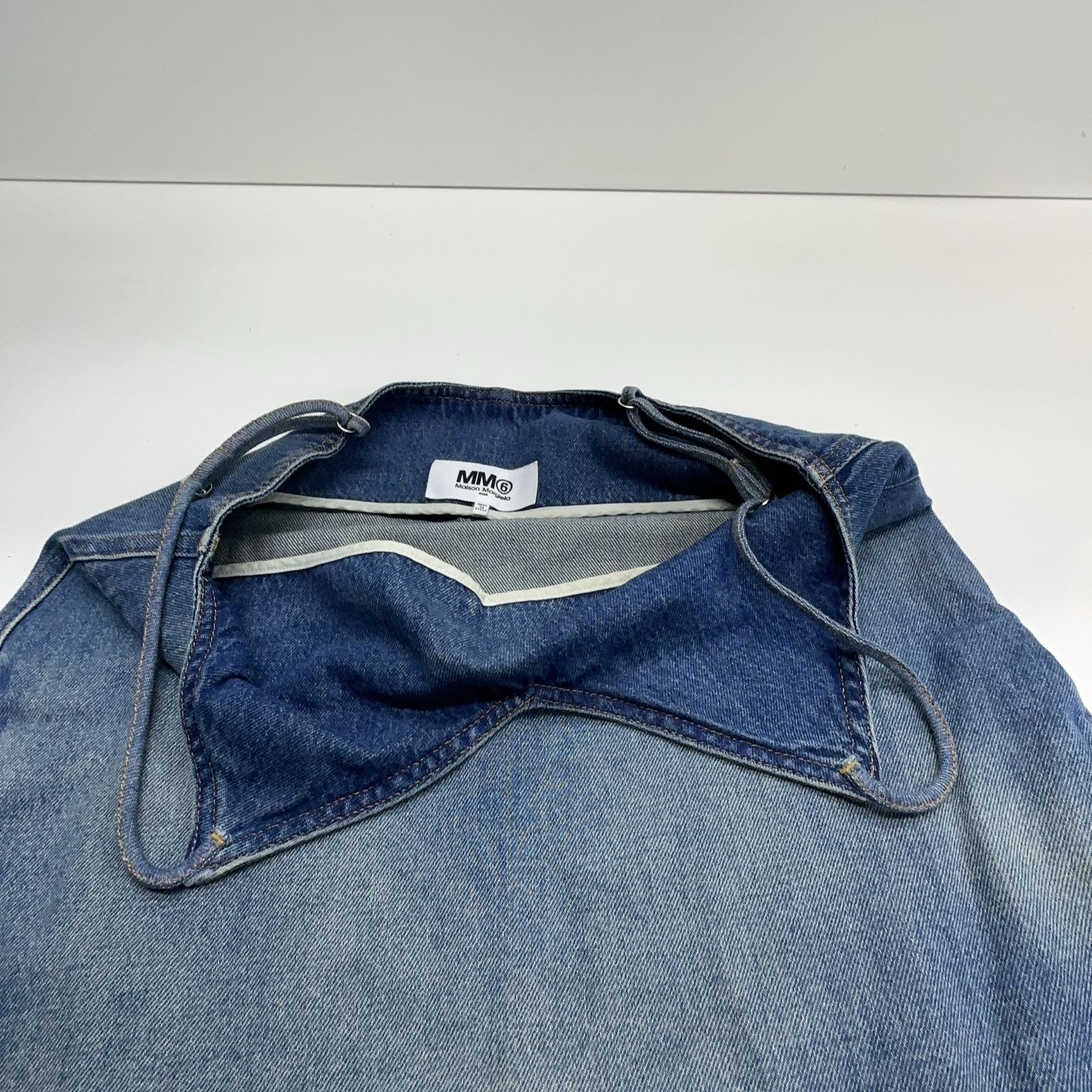 MM6 MM6 Maison Margiela Denim Pinafore Dress Size 38 Size XS / US 0-2 / IT 36-38 - 6 Thumbnail