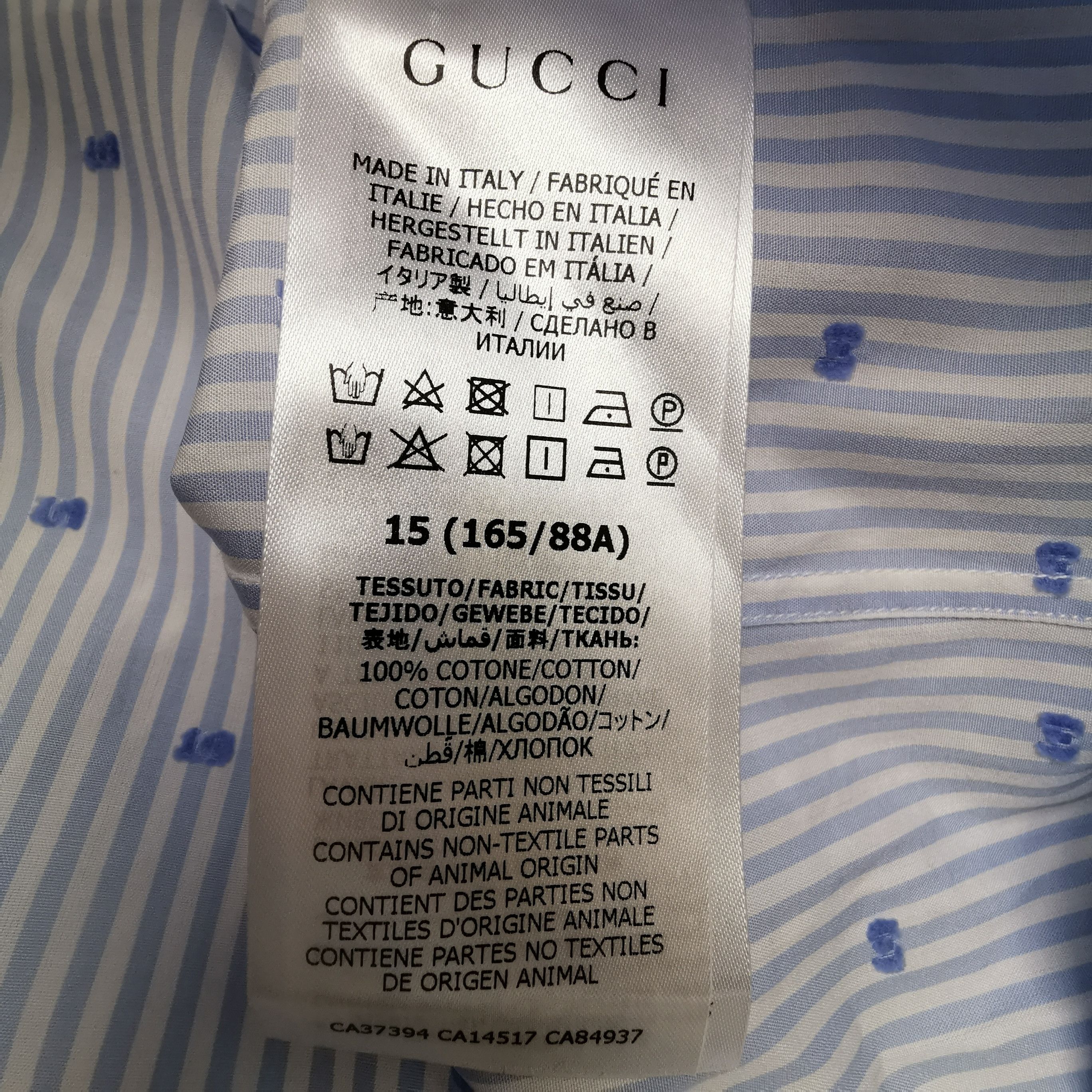 Gucci Gucci Men xs Button Ups Size US XS / EU 42 / 0 - 9 Thumbnail