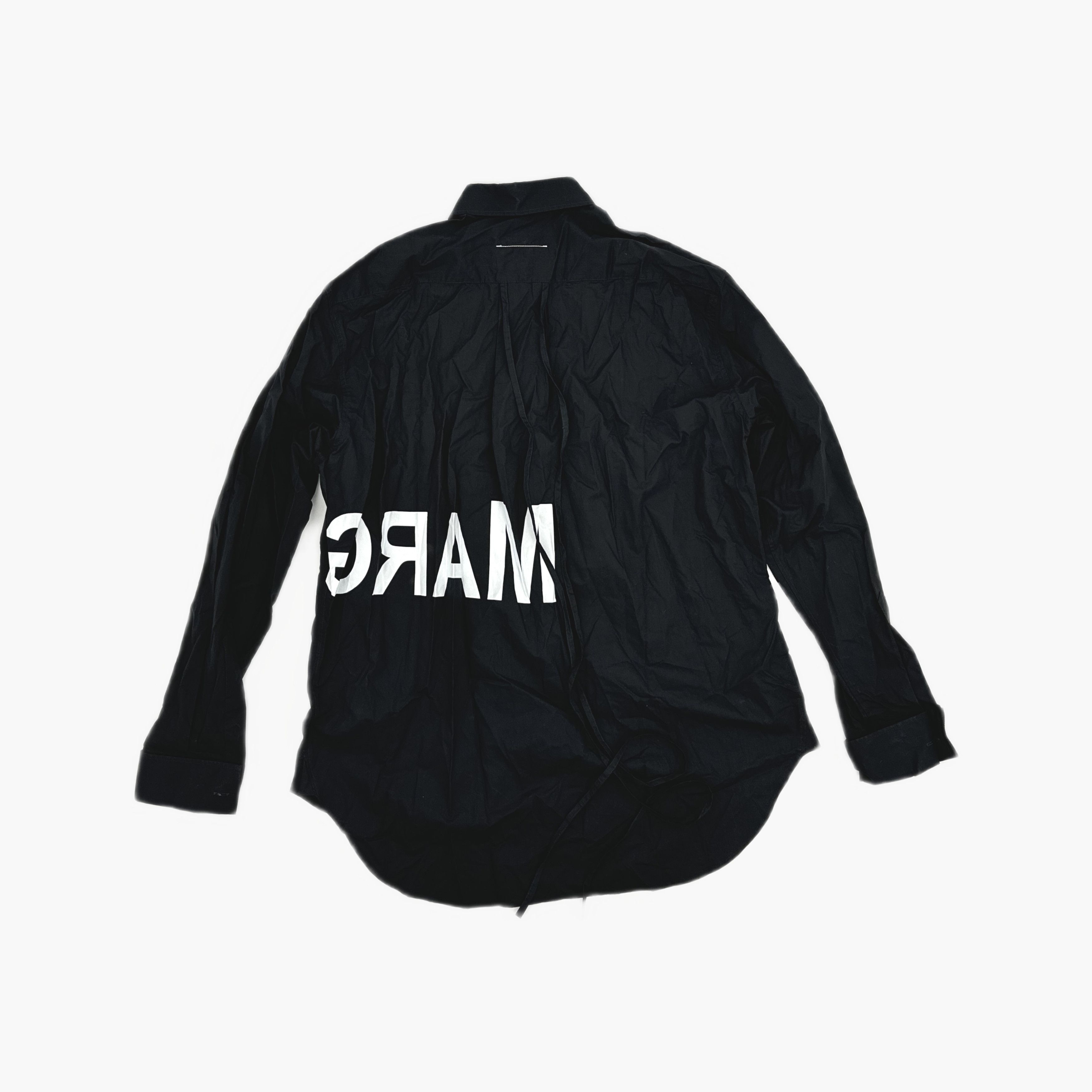 MM6 MM6 Maison Margiela Logo Print Button Up Shirt Size 38 Size XS / US 0-2 / IT 36-38 - 2 Thumbnail
