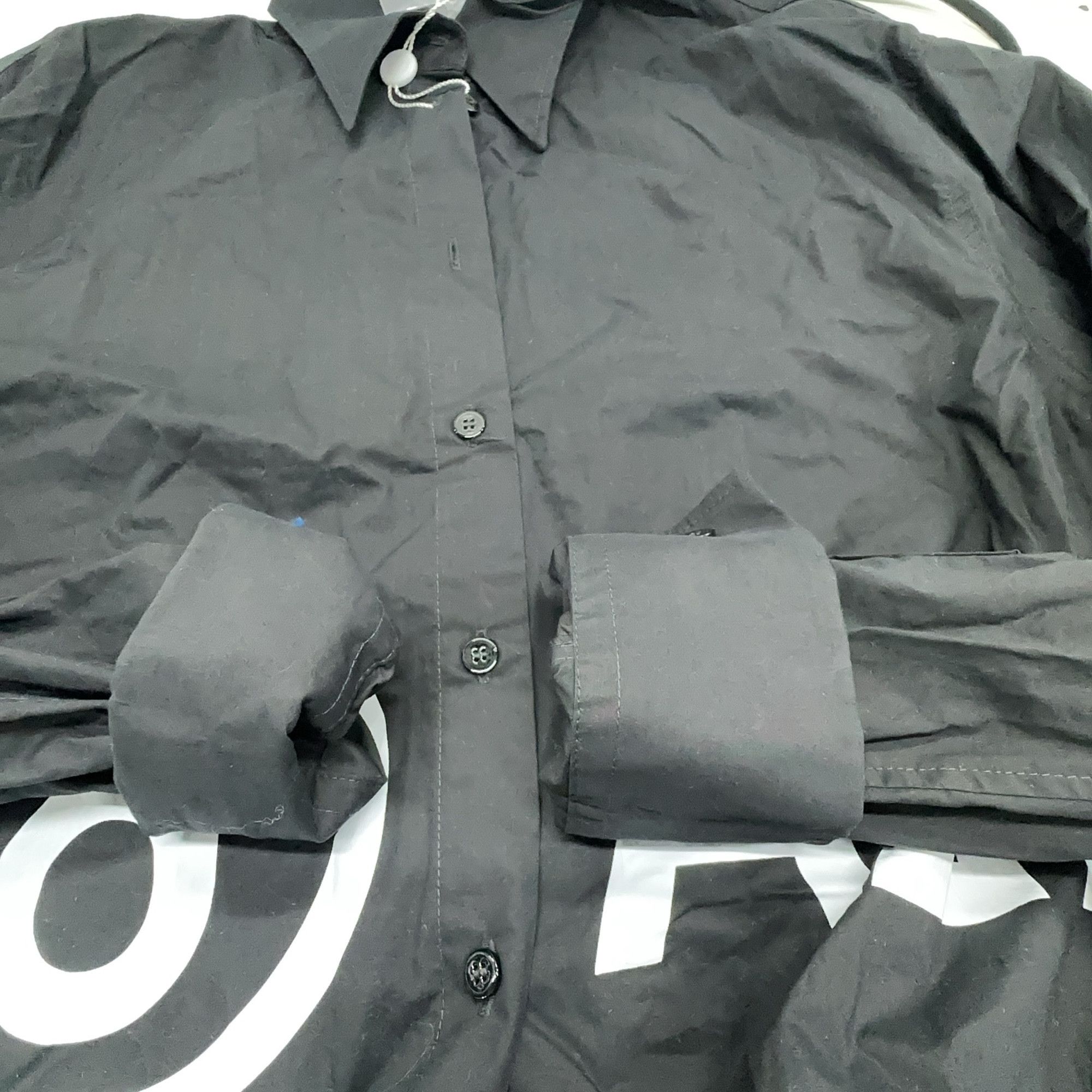 MM6 MM6 Maison Margiela Logo Print Button Up Shirt Size 38 Size XS / US 0-2 / IT 36-38 - 12 Thumbnail