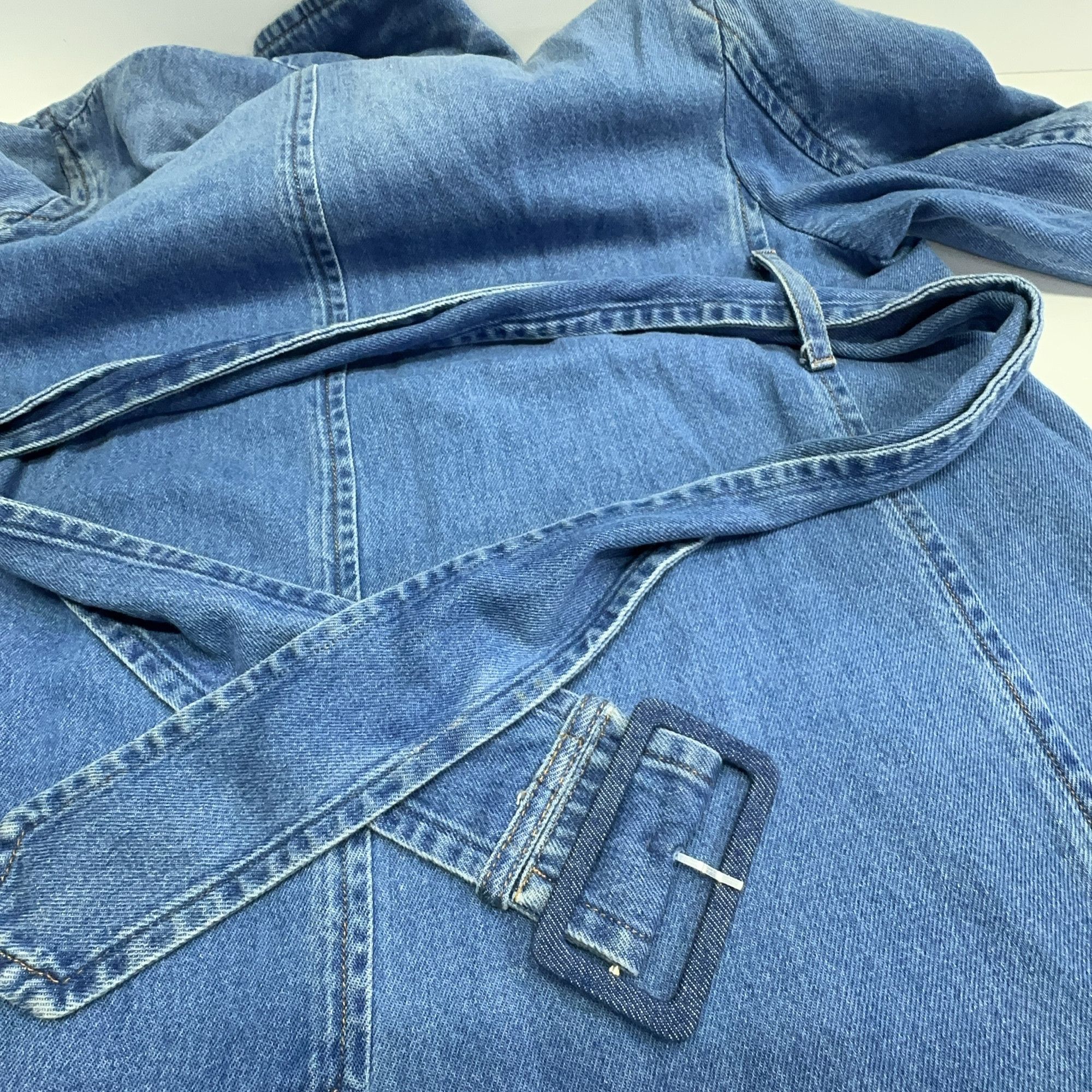 MM6 MM6 Maison Margiela Double-Breasted Denim Coat Size 38 Size XS / US 0-2 / IT 36-38 - 17 Thumbnail