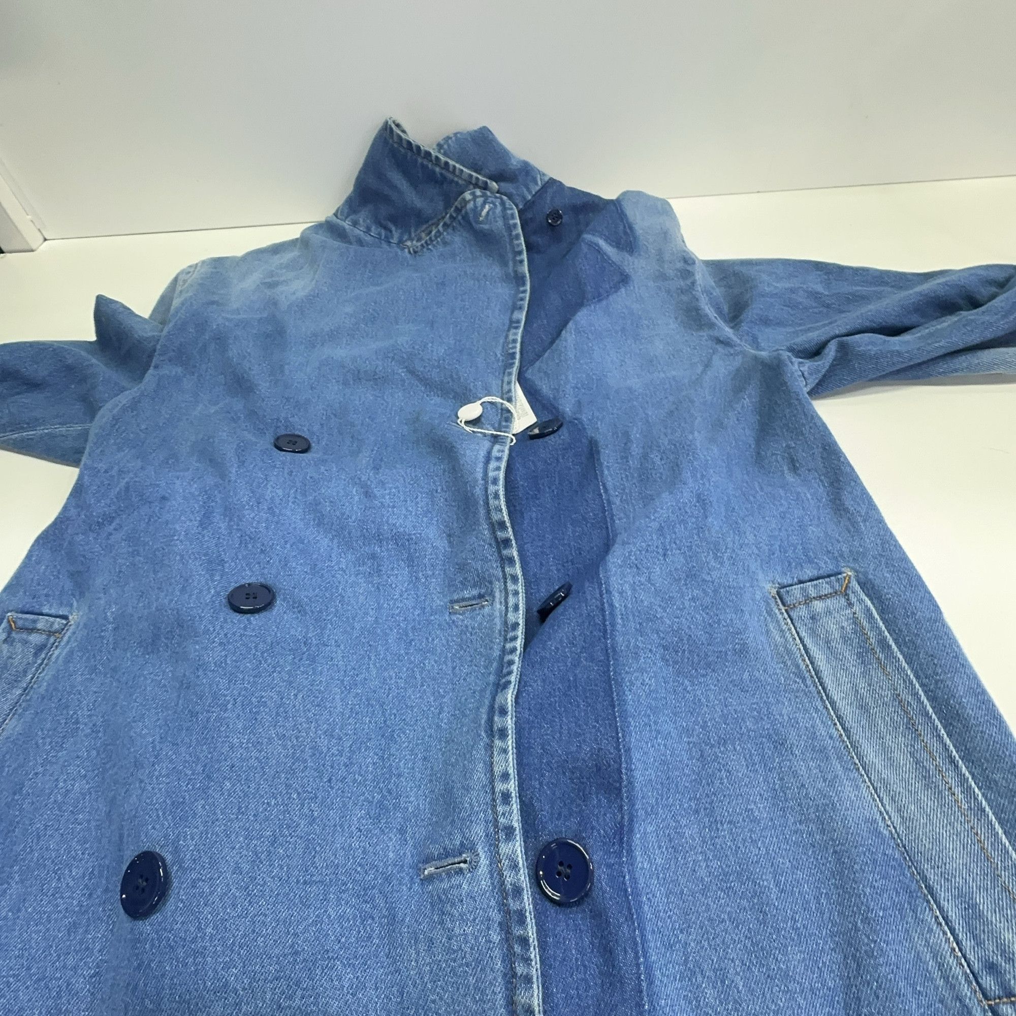 MM6 MM6 Maison Margiela Double-Breasted Denim Coat Size 38 Size XS / US 0-2 / IT 36-38 - 9 Thumbnail