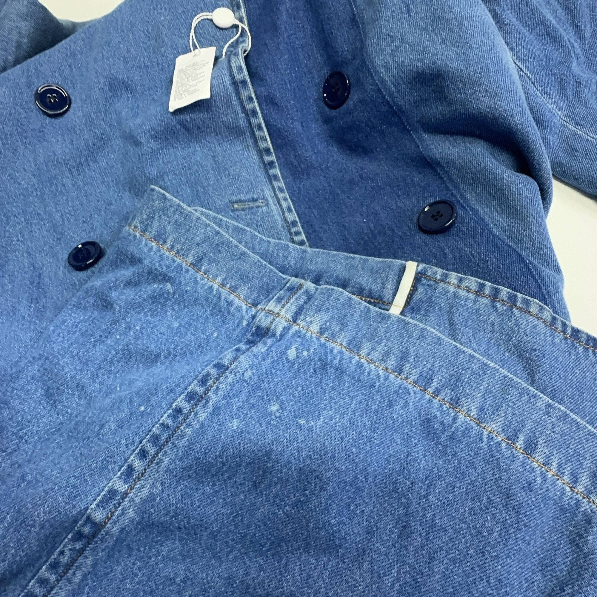 MM6 MM6 Maison Margiela Double-Breasted Denim Coat Size 38 Size XS / US 0-2 / IT 36-38 - 7 Thumbnail
