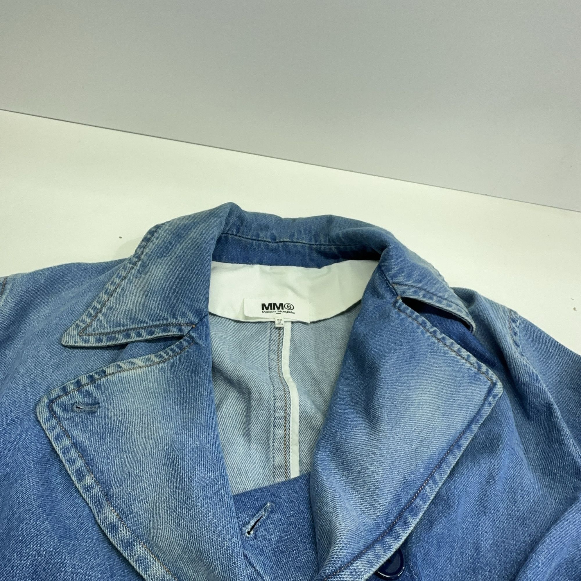 MM6 MM6 Maison Margiela Double-Breasted Denim Coat Size 38 Size XS / US 0-2 / IT 36-38 - 8 Thumbnail