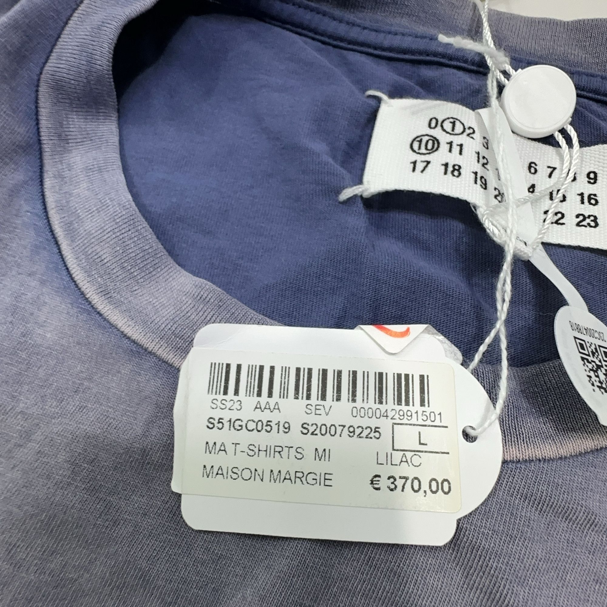 Maison Margiela Maison Margiela Lilac Logo T-Shirt Size L Size L / US 10 / IT 46 - 4 Thumbnail