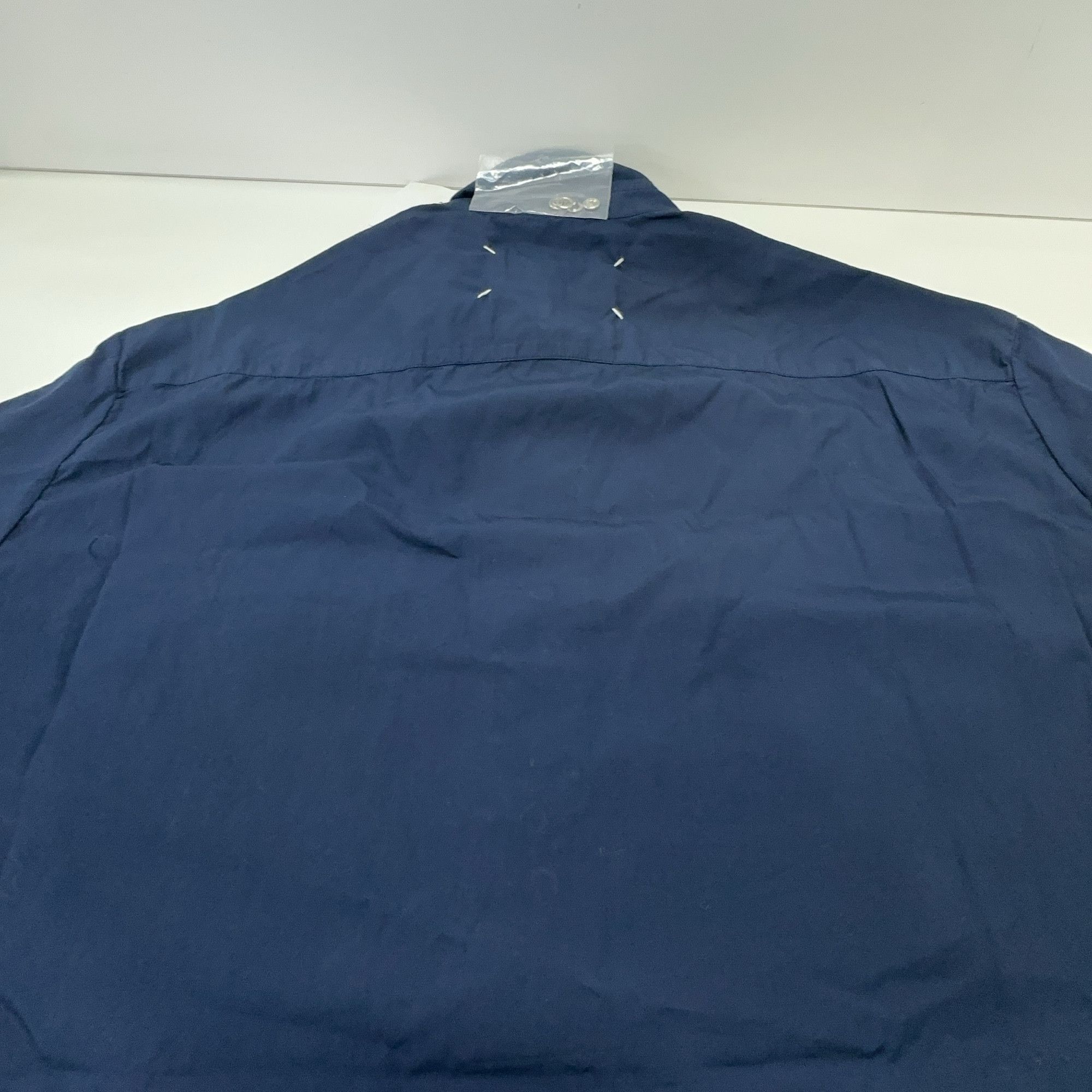 Maison Margiela Maison Margiela Navy Short Sleeve Shirt Size M Size US XXS / EU 40 - 11 Thumbnail