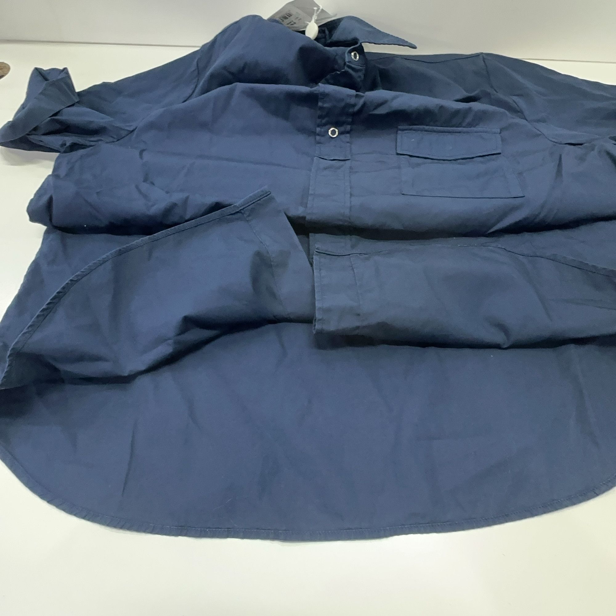 Maison Margiela Maison Margiela Navy Short Sleeve Shirt Size M Size US XXS / EU 40 - 10 Thumbnail