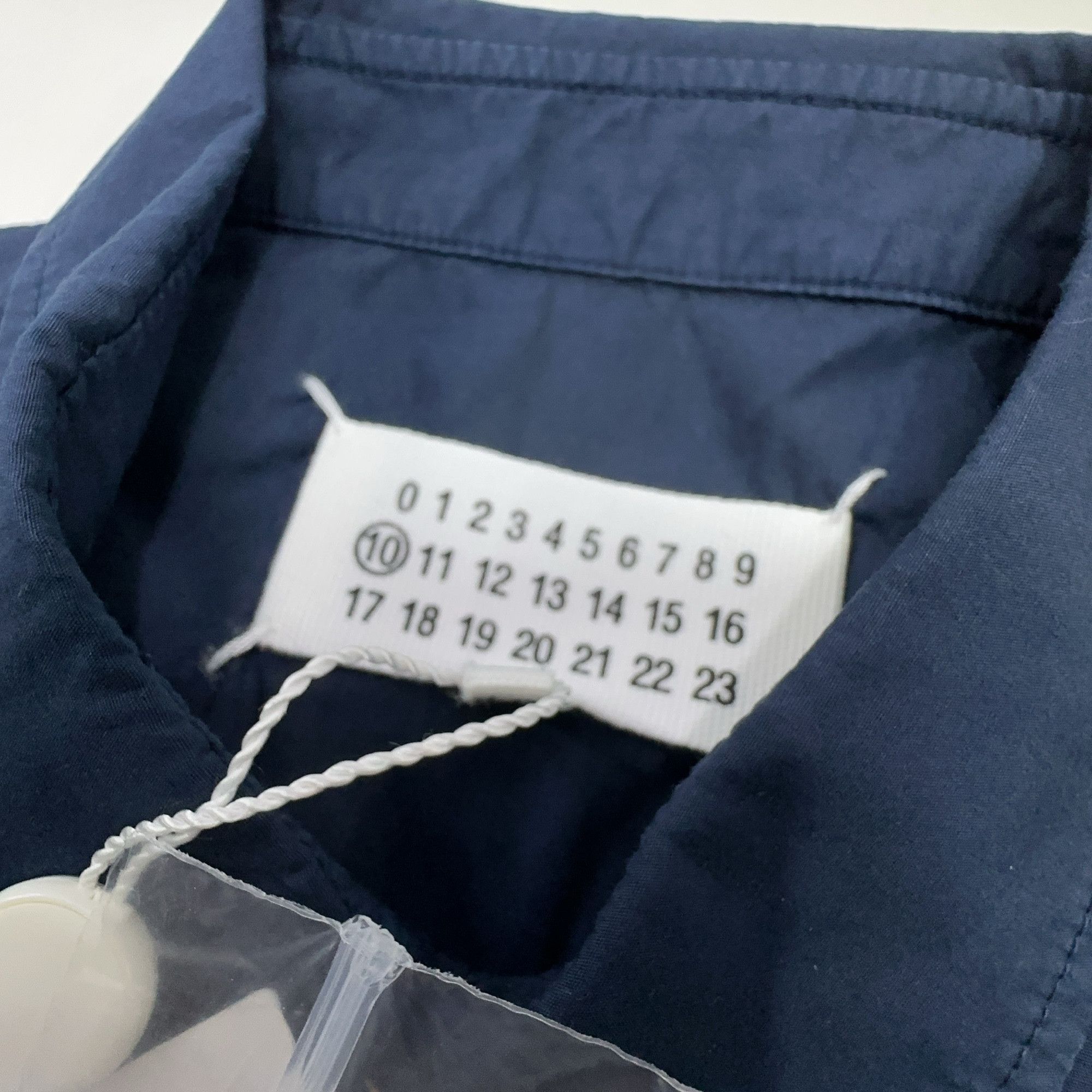 Maison Margiela Maison Margiela Navy Short Sleeve Shirt Size M Size US XXS / EU 40 - 3 Thumbnail
