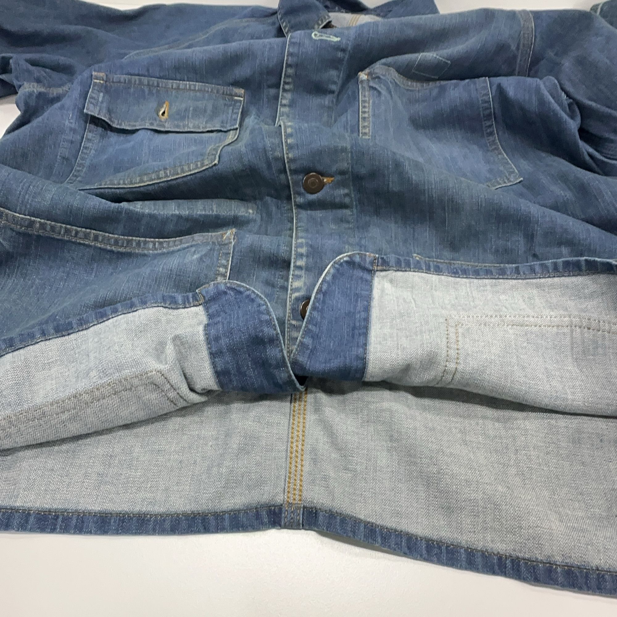 Maison Margiela Maison Margiela Indigo Denim Jacket Size 48 Size US M / EU 48-50 / 2 - 7 Thumbnail