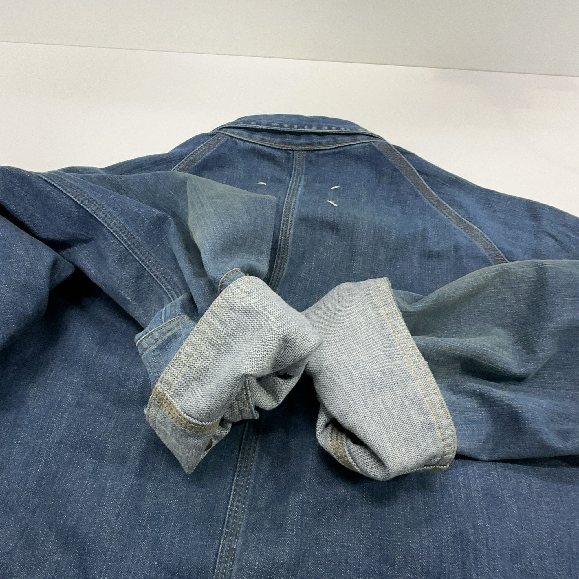 Maison Margiela Maison Margiela Indigo Denim Jacket Size 48 Size US M / EU 48-50 / 2 - 13 Thumbnail