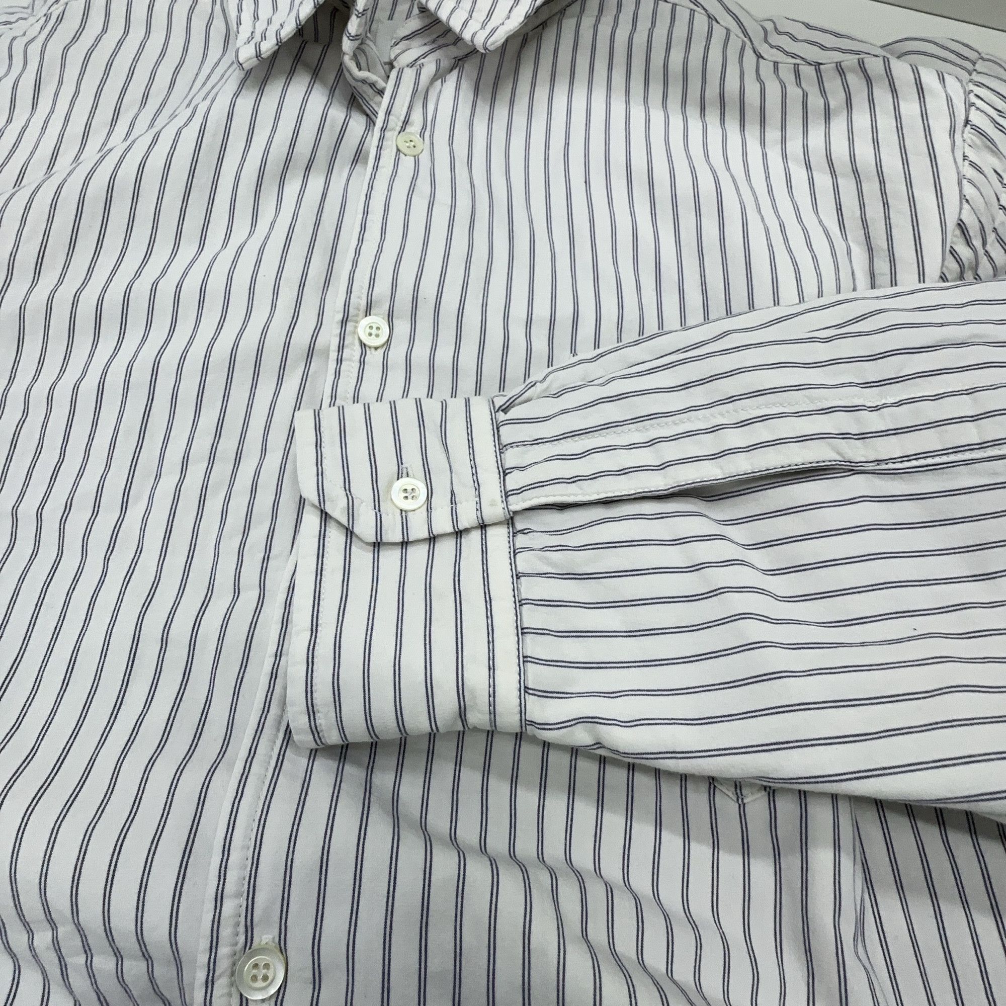 Maison Margiela Maison Margiela Striped Button Up Shirt Size 39 Size US M / EU 48-50 / 2 - 15 Thumbnail