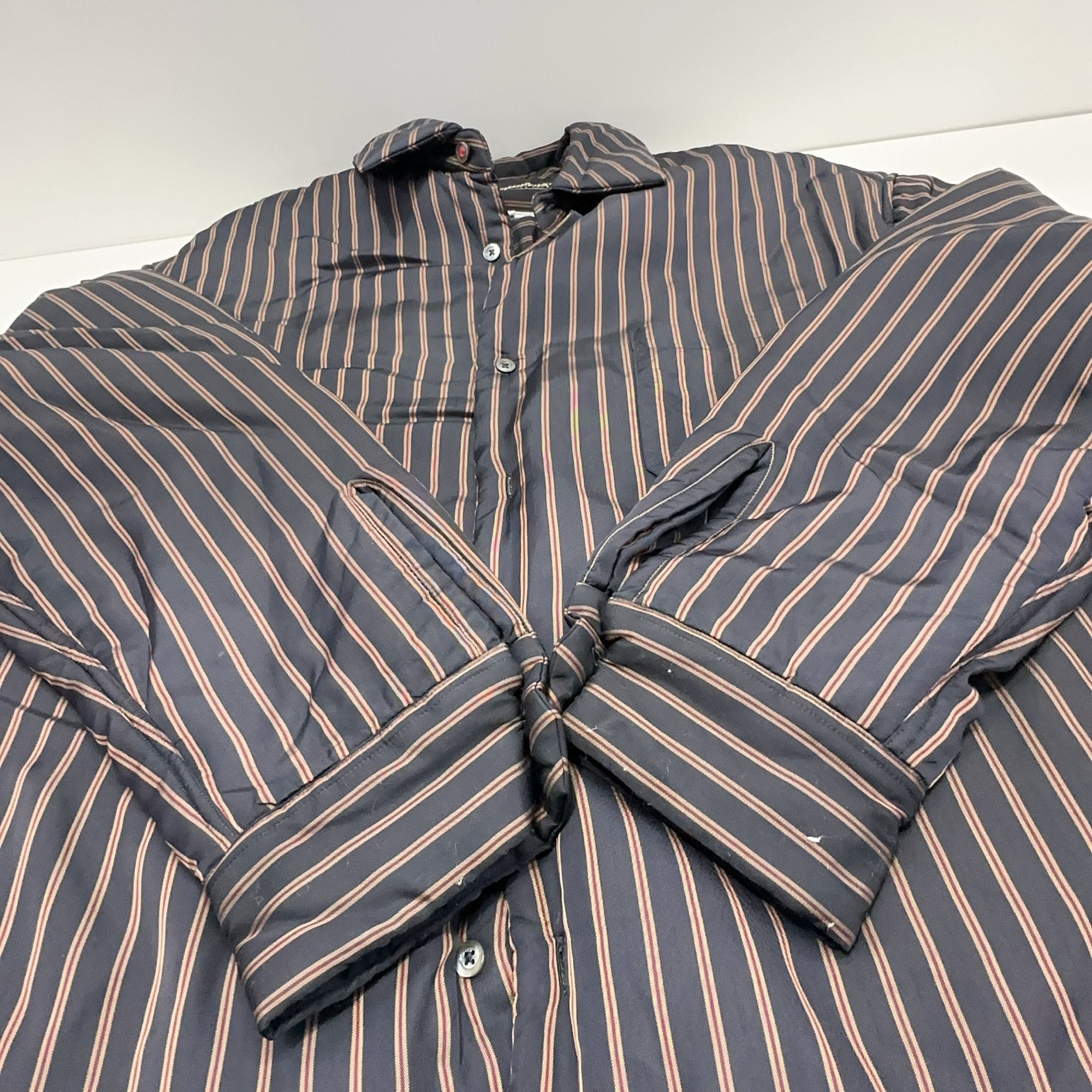 Maison Margiela Maison Margiela Striped Polo Collar Shirt Size S Size US S / EU 44-46 / 1 - 8 Thumbnail