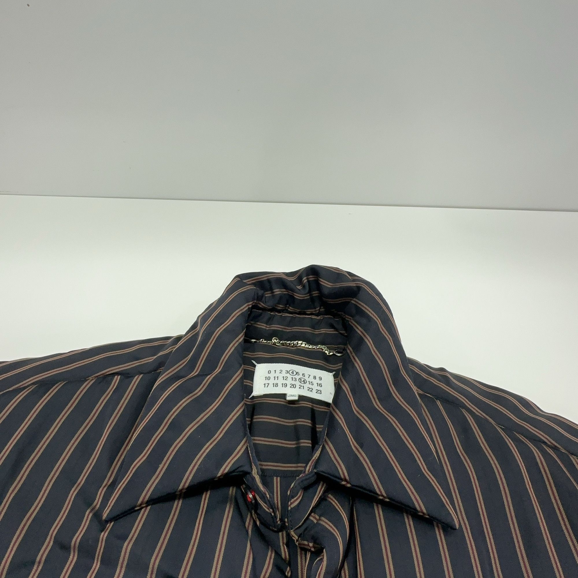 Maison Margiela Maison Margiela Striped Polo Collar Shirt Size S Size US S / EU 44-46 / 1 - 6 Thumbnail