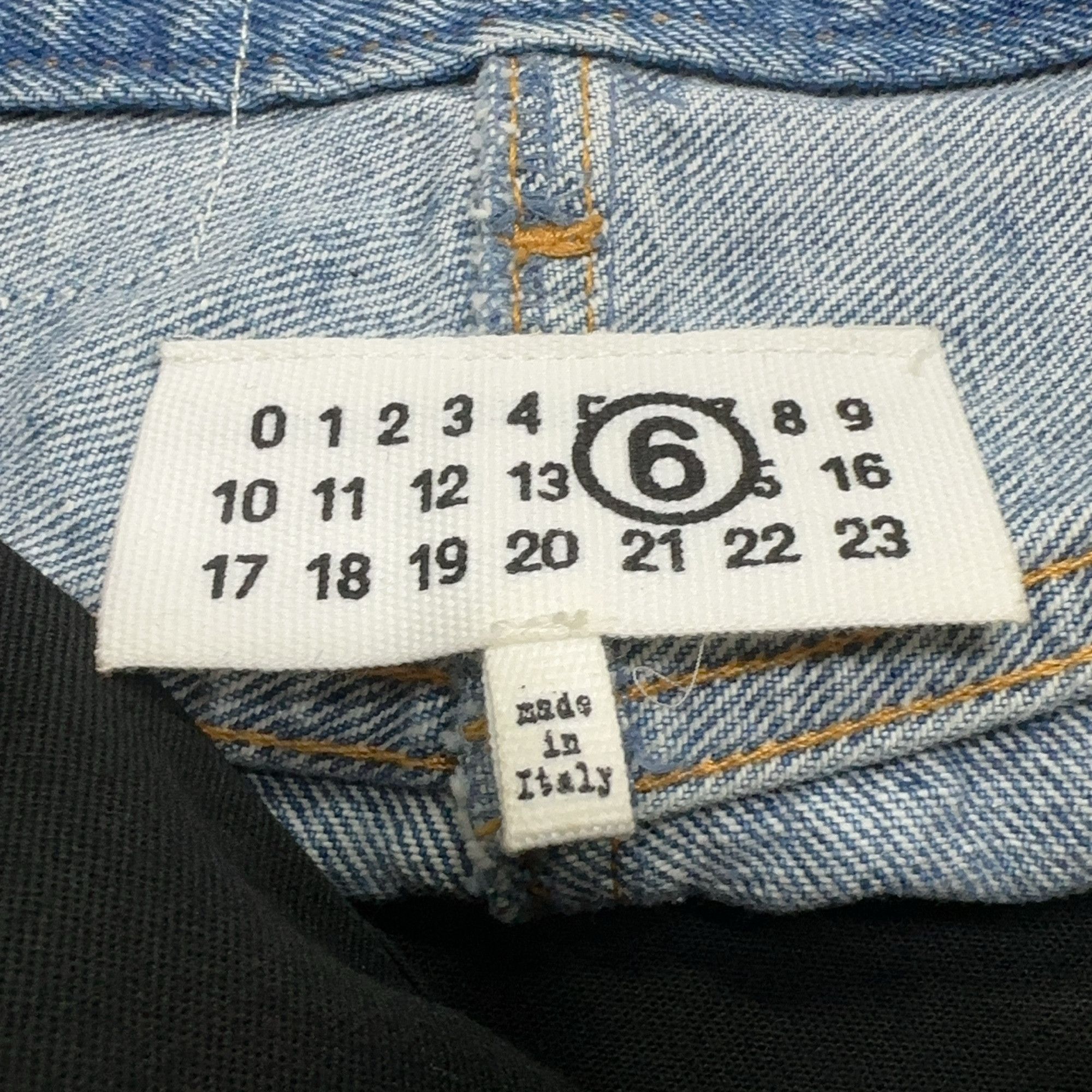 MM6 MM6 Maison Margiela Colorblock Denim Mini Skirt Size 36 Size 25" / US 0 / IT 36 - 3 Thumbnail