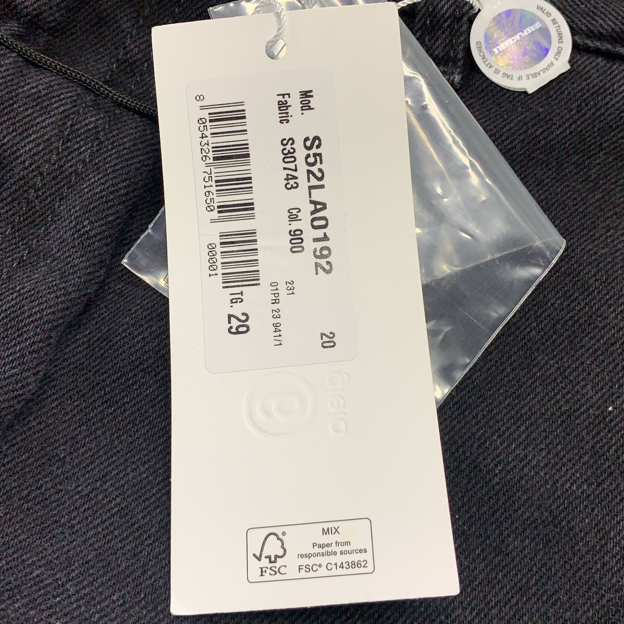 MM6 MM6 Maison Margiela Black Jeans Size 29 Size 29" - 5 Thumbnail