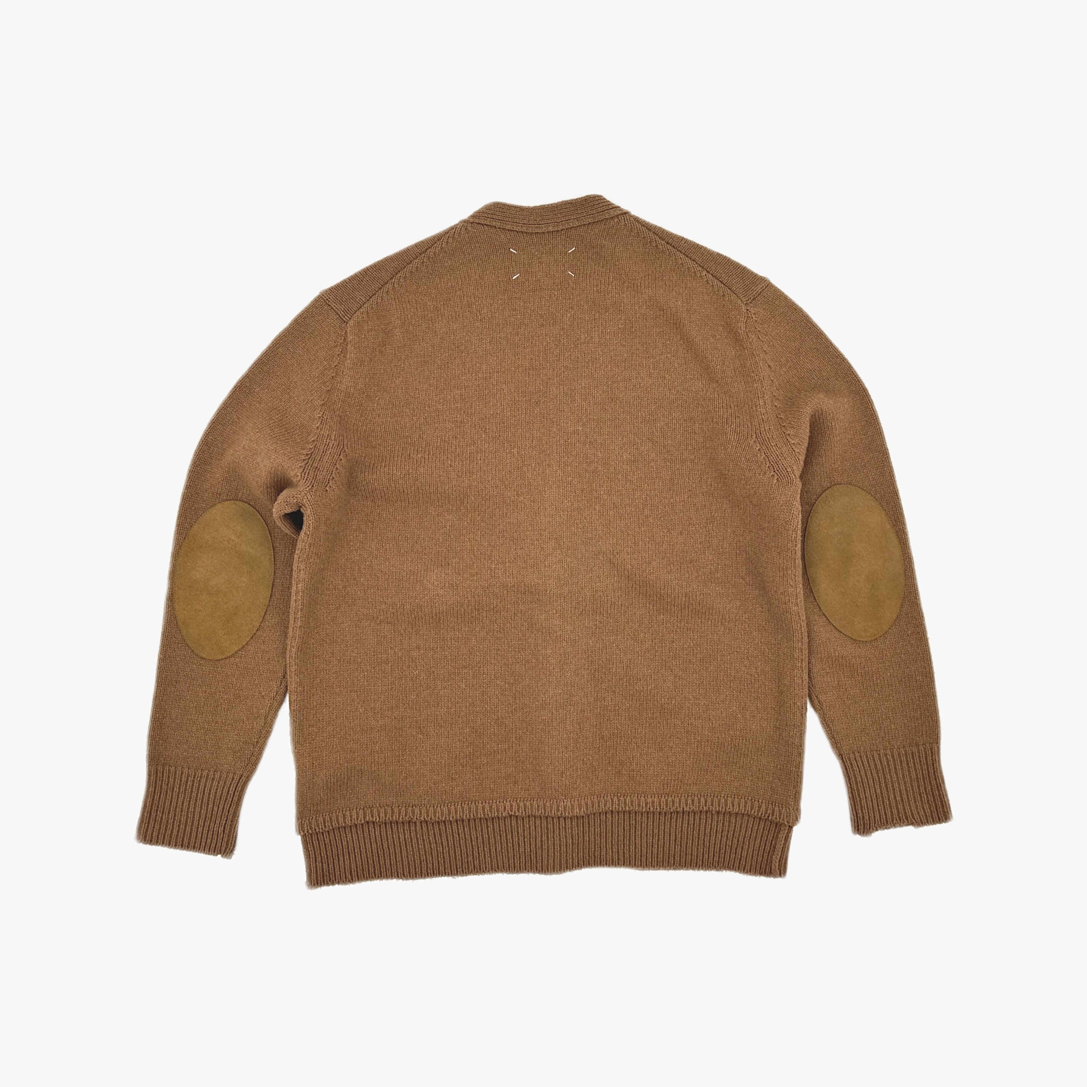Maison Margiela Maison Margiela Elbow Patch Cardigan Brown Size M Size US M / EU 48-50 / 2 - 2 Thumbnail