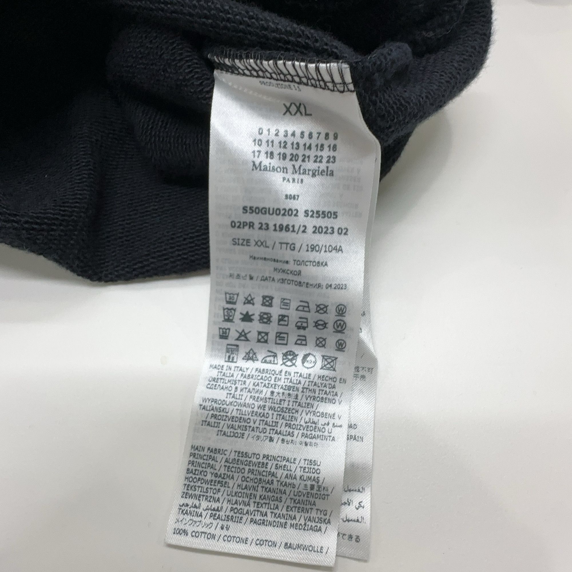 Maison Margiela Maison Margiela Numeric Print Hoodie XXL Size US XXL / EU 58 / 5 - 6 Thumbnail