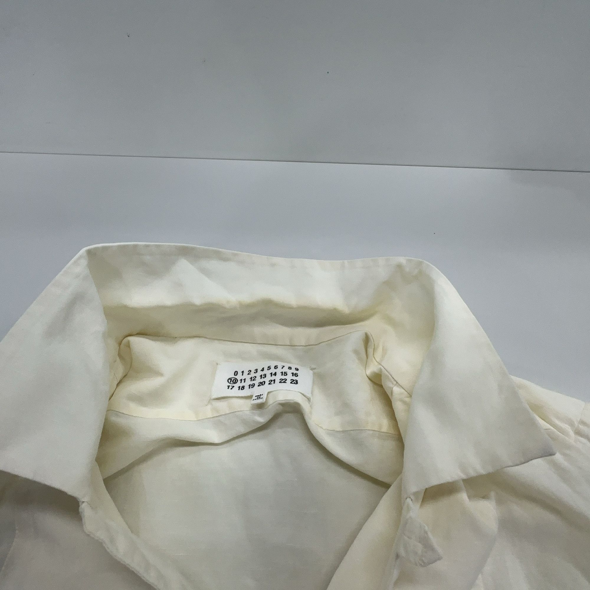 Maison Margiela Maison Margiela Cotton Linen Short Sleeve Shirt Size L Size US L / EU 52-54 / 3 - 5 Thumbnail