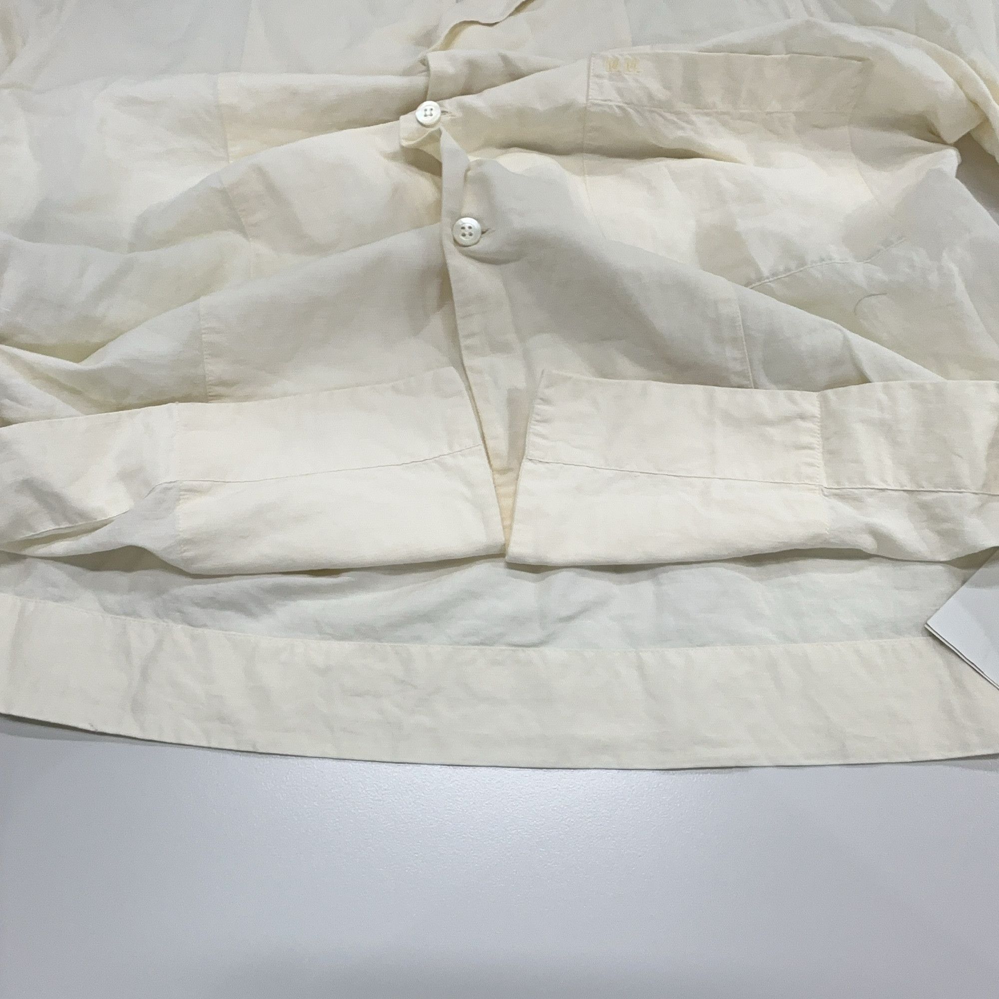 Maison Margiela Maison Margiela Cotton Linen Short Sleeve Shirt Size L Size US L / EU 52-54 / 3 - 6 Thumbnail