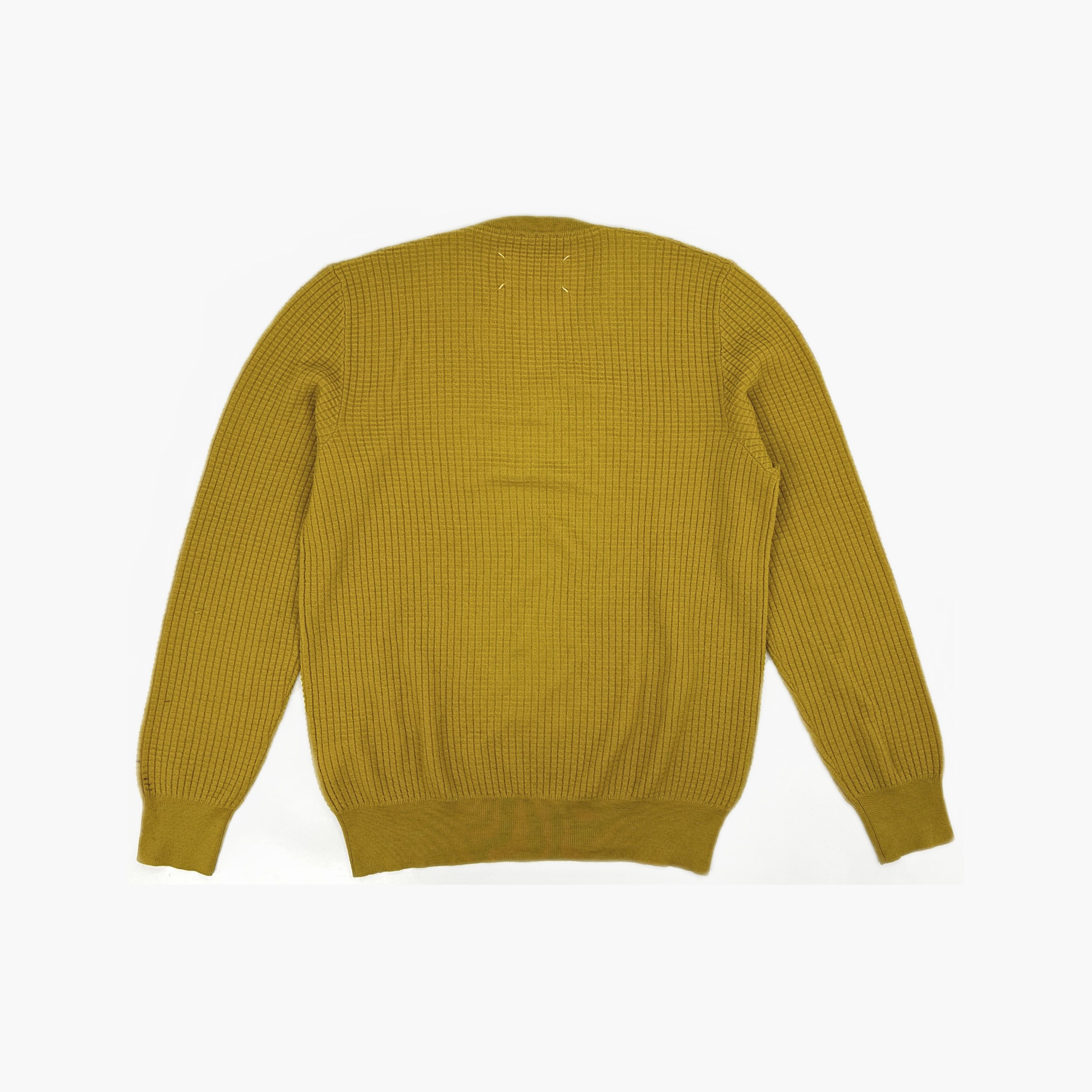 Maison Margiela Maison Margiela Yellow Waffle Knit Sweater Size 1 Size US S / EU 44-46 / 1 - 2 Thumbnail