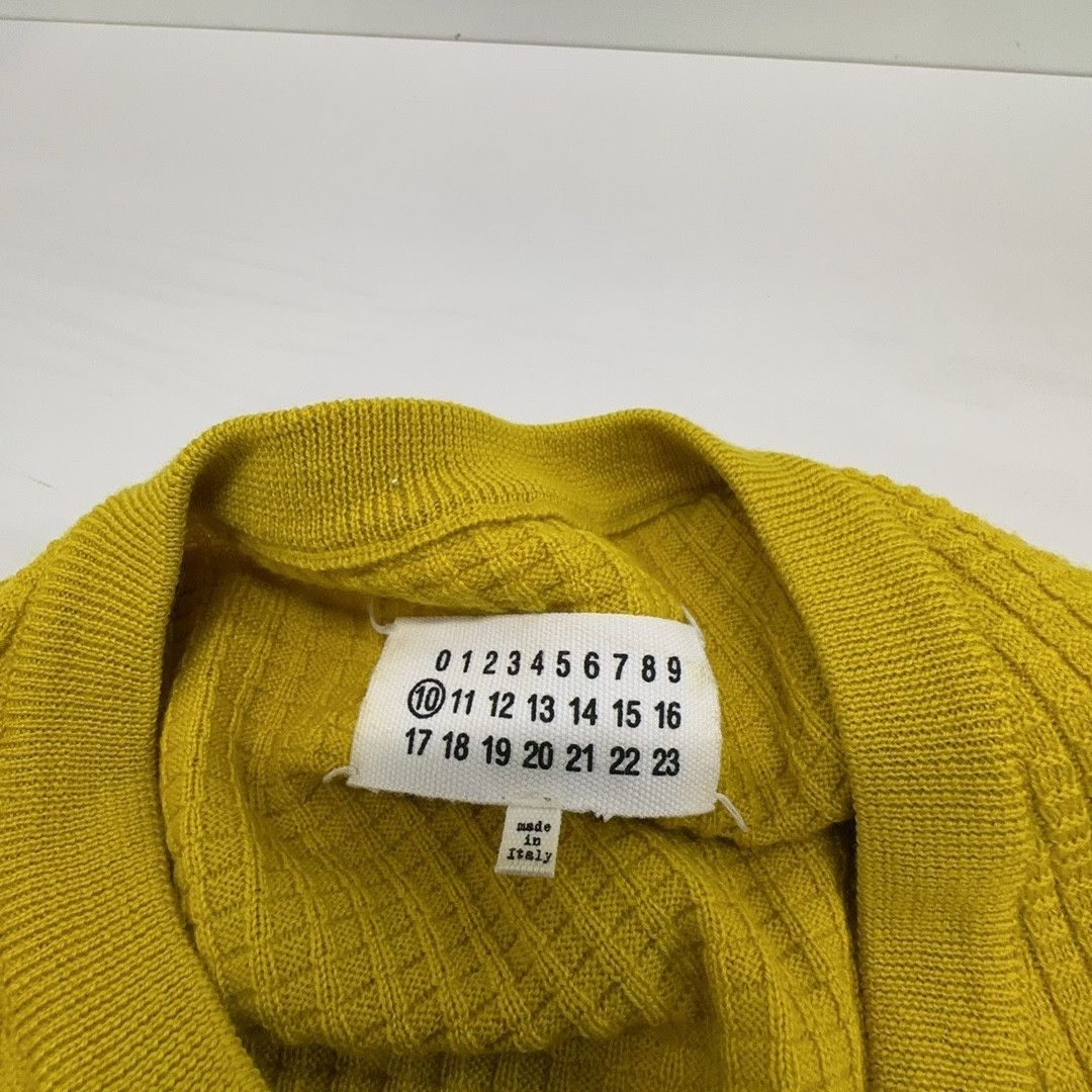 Maison Margiela Maison Margiela Yellow Waffle Knit Sweater Size 1 Size US S / EU 44-46 / 1 - 3 Thumbnail