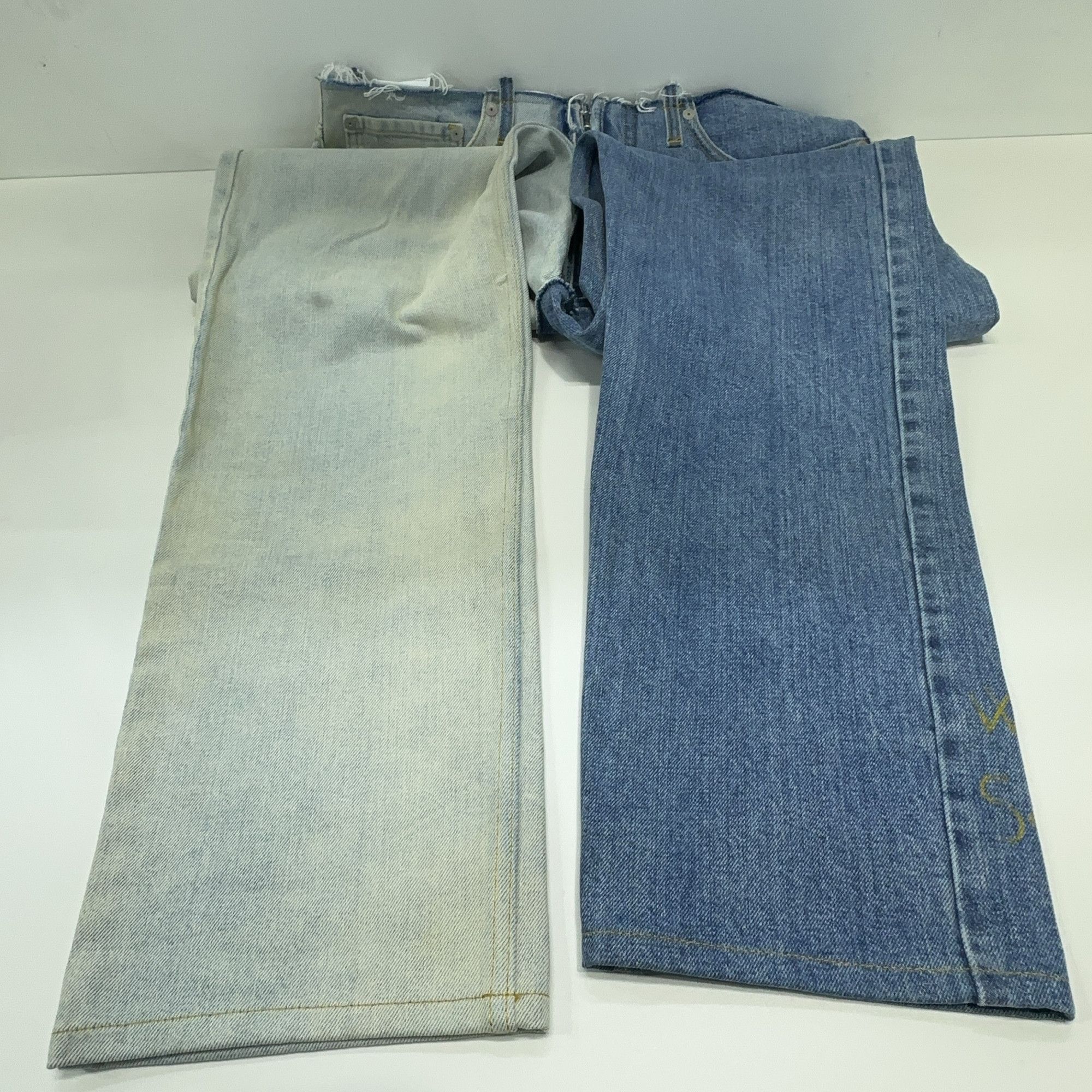 Maison Margiela Maison Margiela Two-Tone Denim Jeans Size 32 Size US 32 / EU 48 - 7 Thumbnail