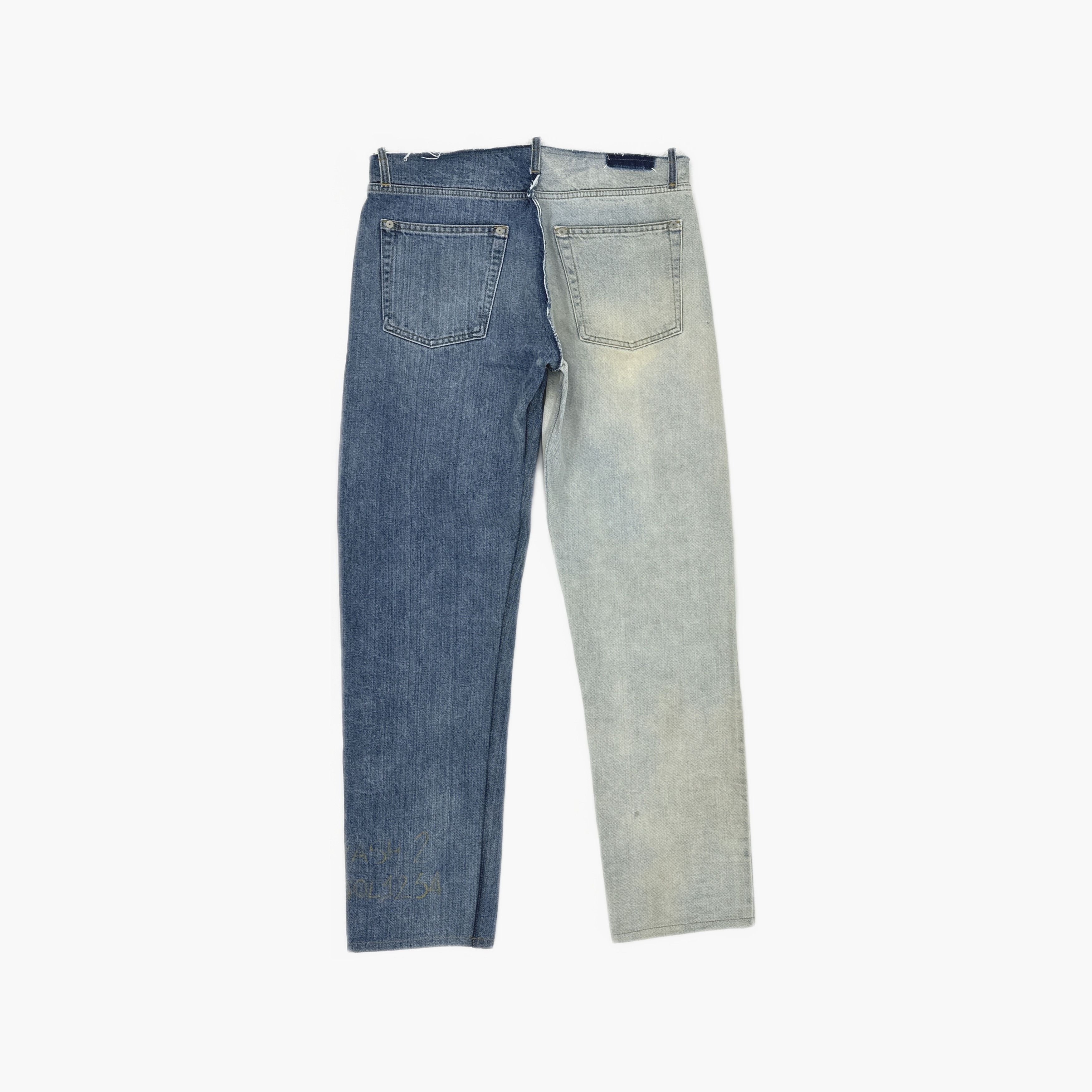 Maison Margiela Maison Margiela Two-Tone Denim Jeans Size 32 Size US 32 / EU 48 - 2 Thumbnail