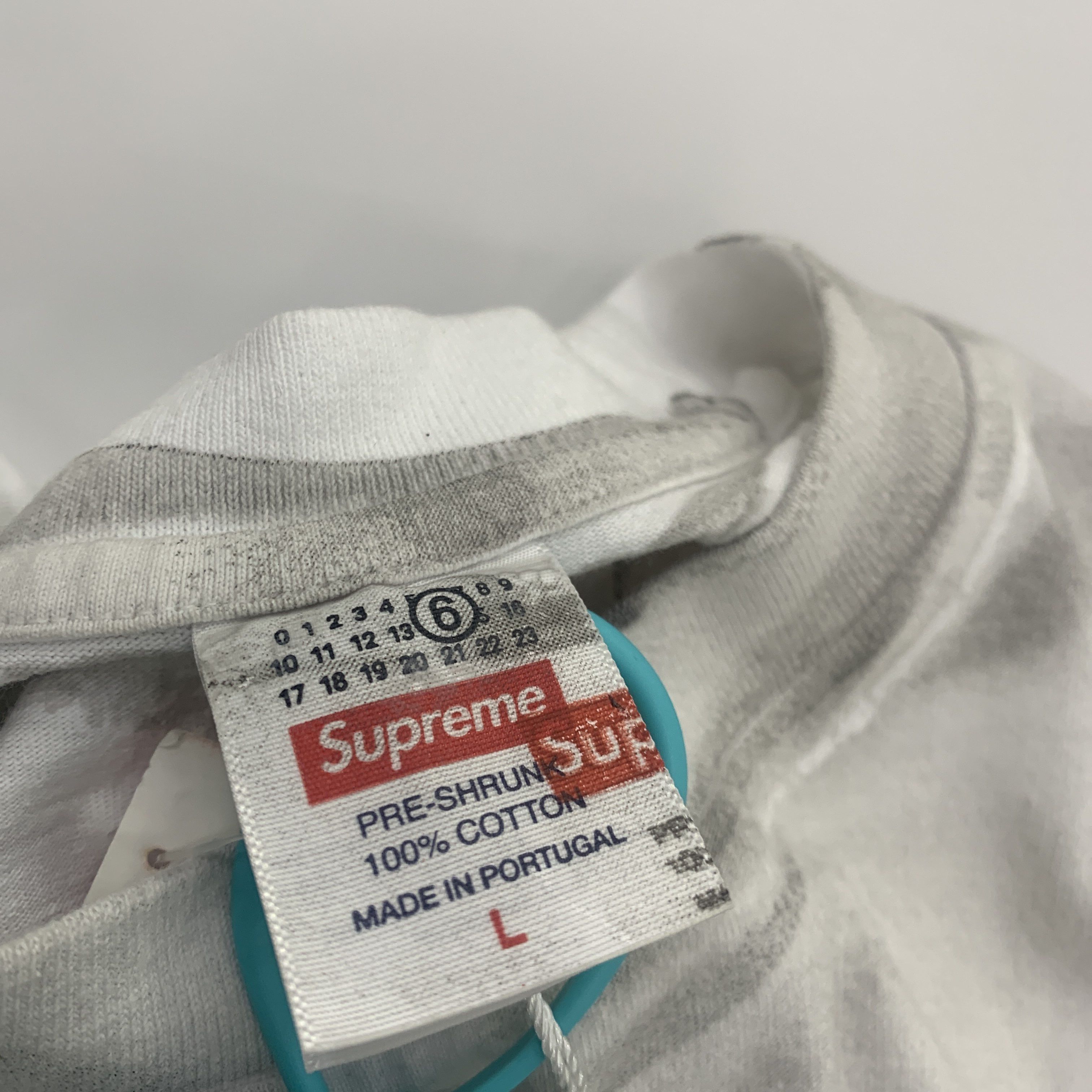 Supreme Supreme x MM6 Maison Margiela Box Logo T-Shirt Size L Size US L / EU 52-54 / 3 - 3 Thumbnail