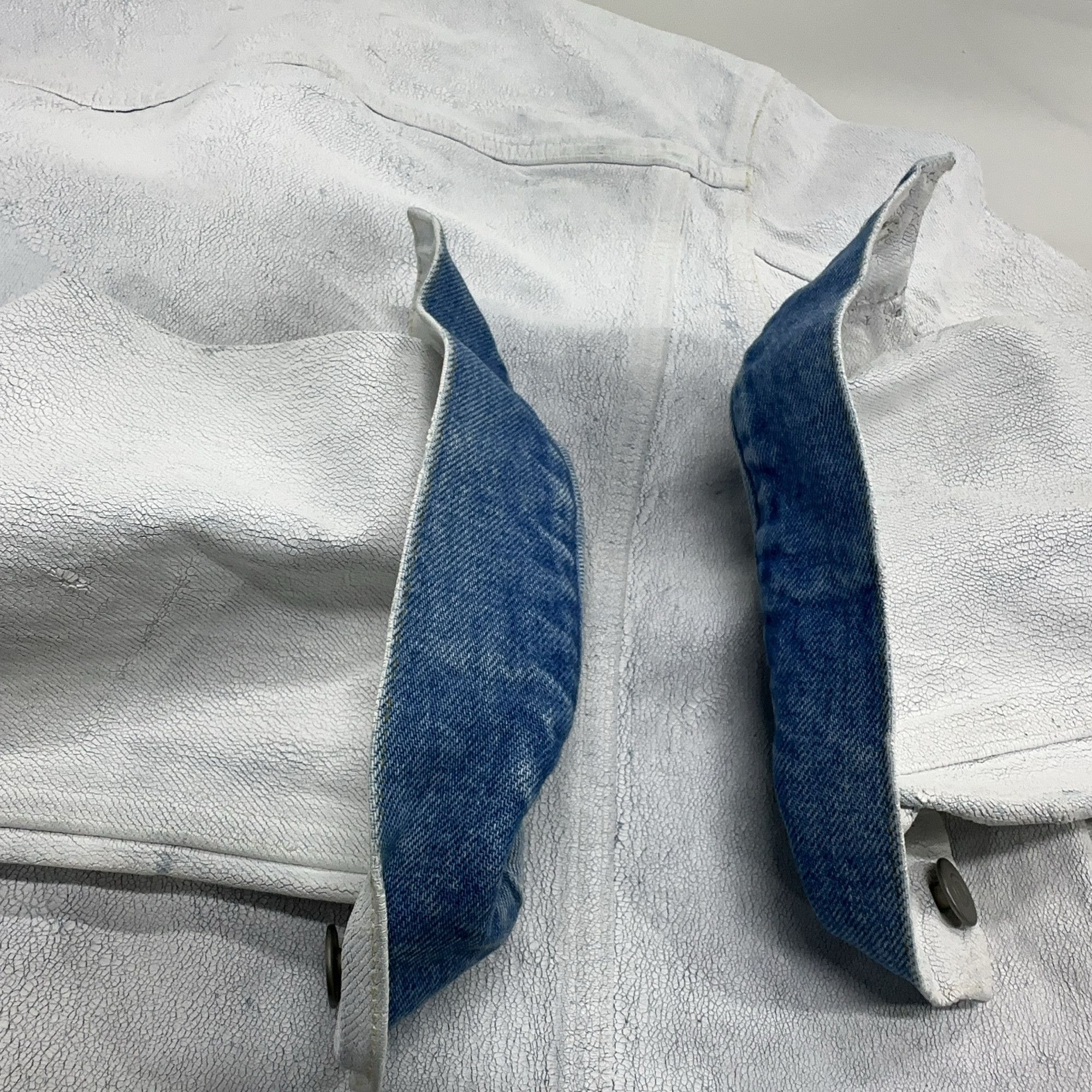 Maison Margiela Maison Margiela Painted Denim Jacket Size US XXS Size US XXS / EU 40 - 13 Thumbnail
