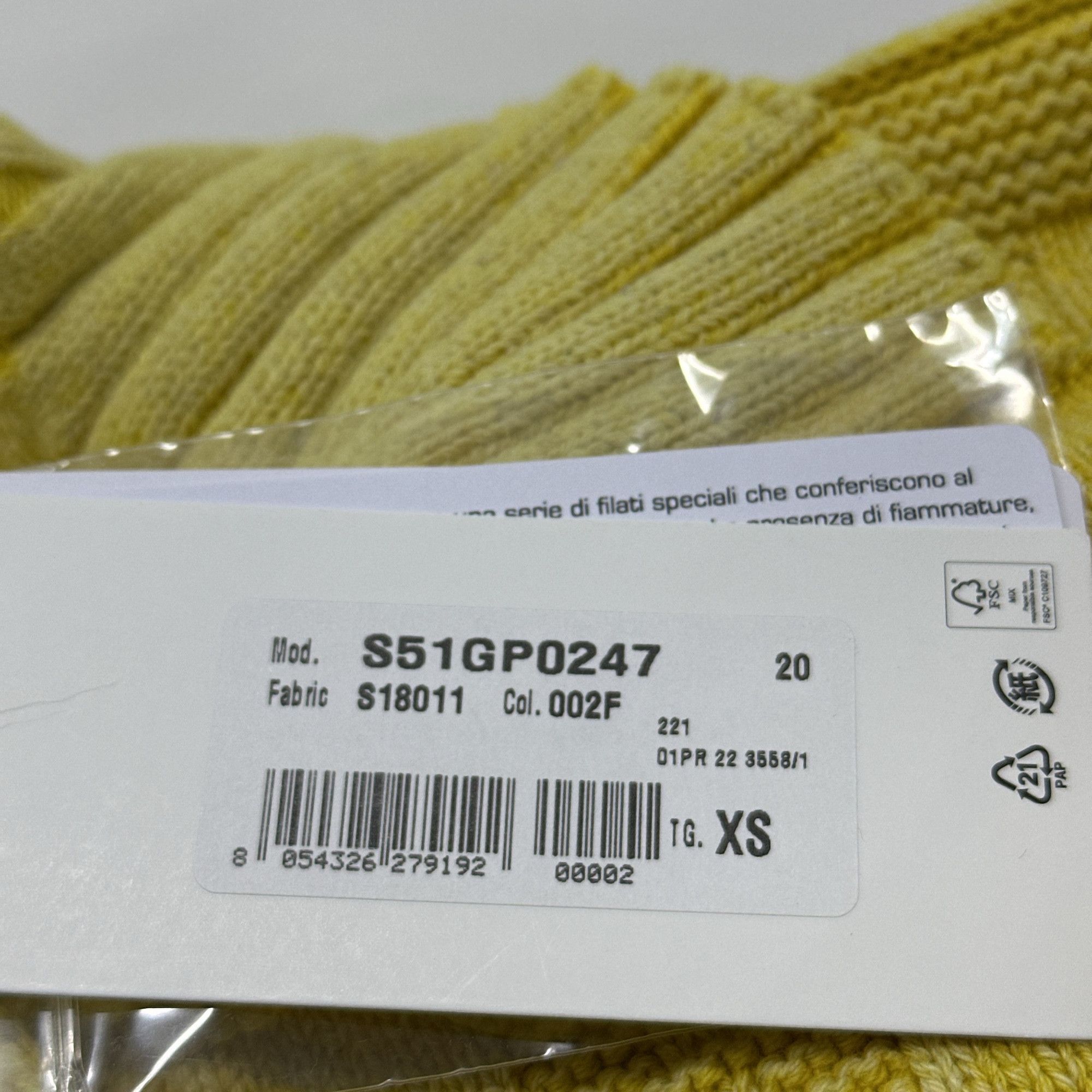 Maison Margiela Maison Margiela Yellow Knit Sweater XS Size XS / US 0-2 / IT 36-38 - 6 Thumbnail