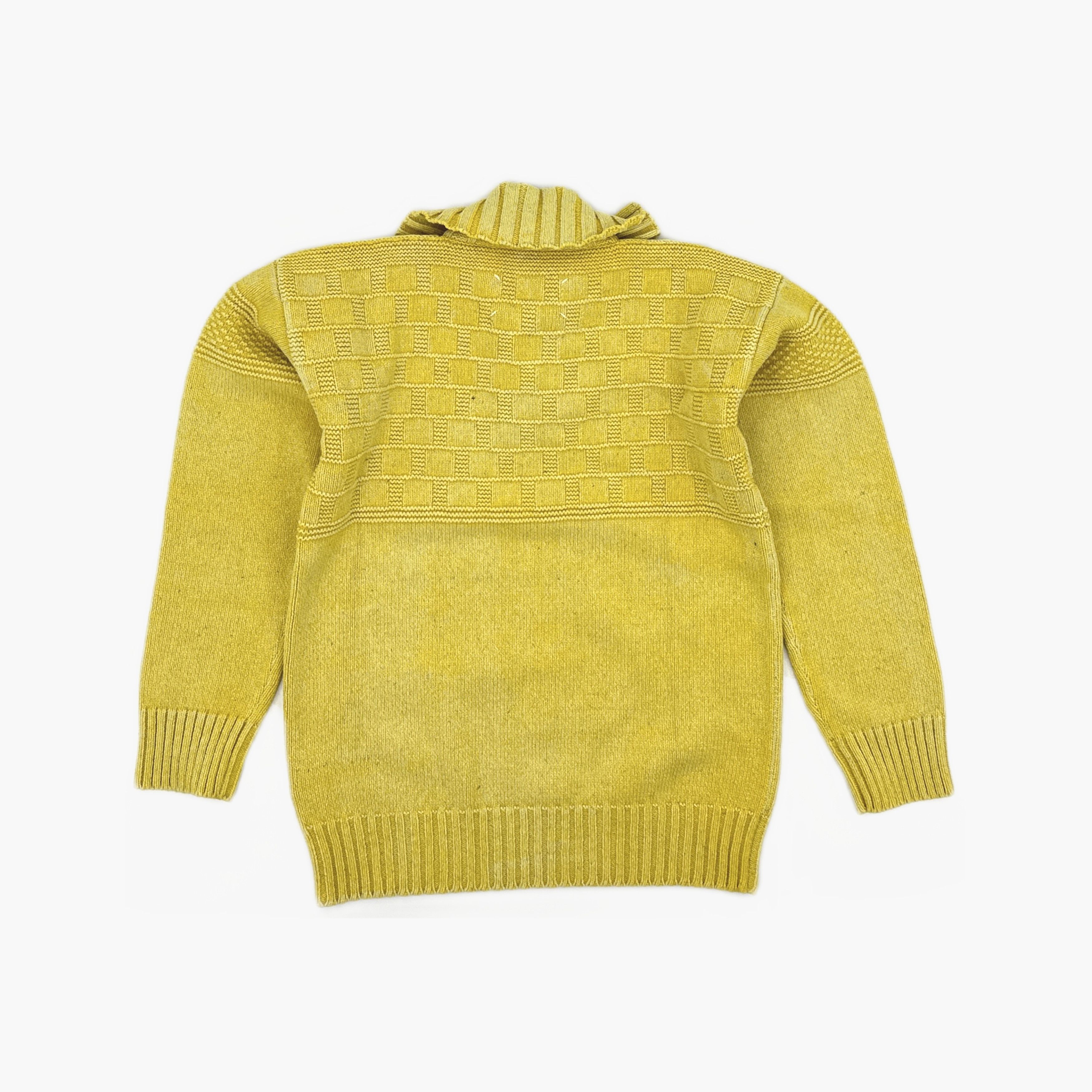 Maison Margiela Maison Margiela Yellow Knit Sweater XS Size XS / US 0-2 / IT 36-38 - 2 Thumbnail