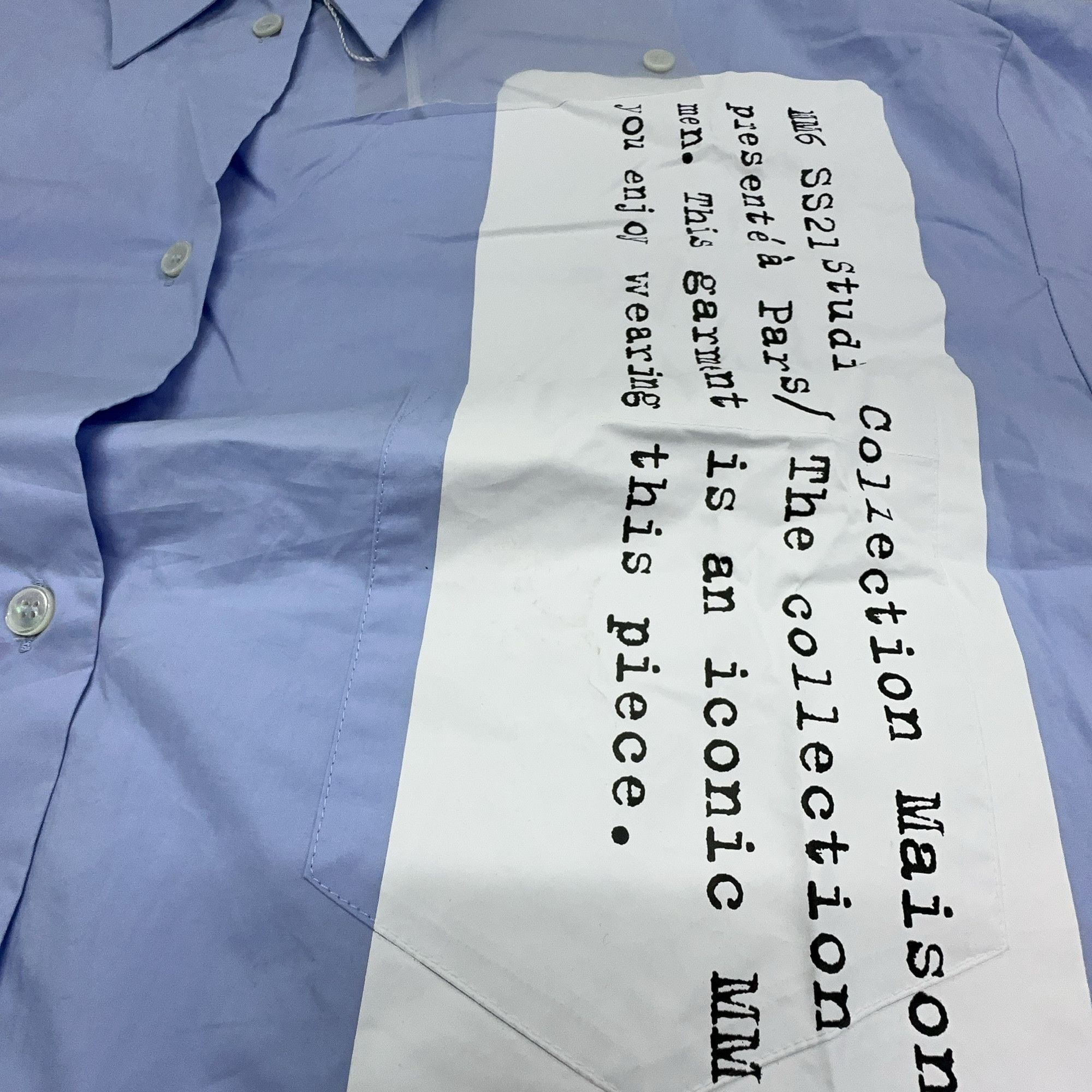 MM6 MM6 Maison Margiela Description Print Shirt Dress S Size S / US 4 / IT 40 - 7 Thumbnail