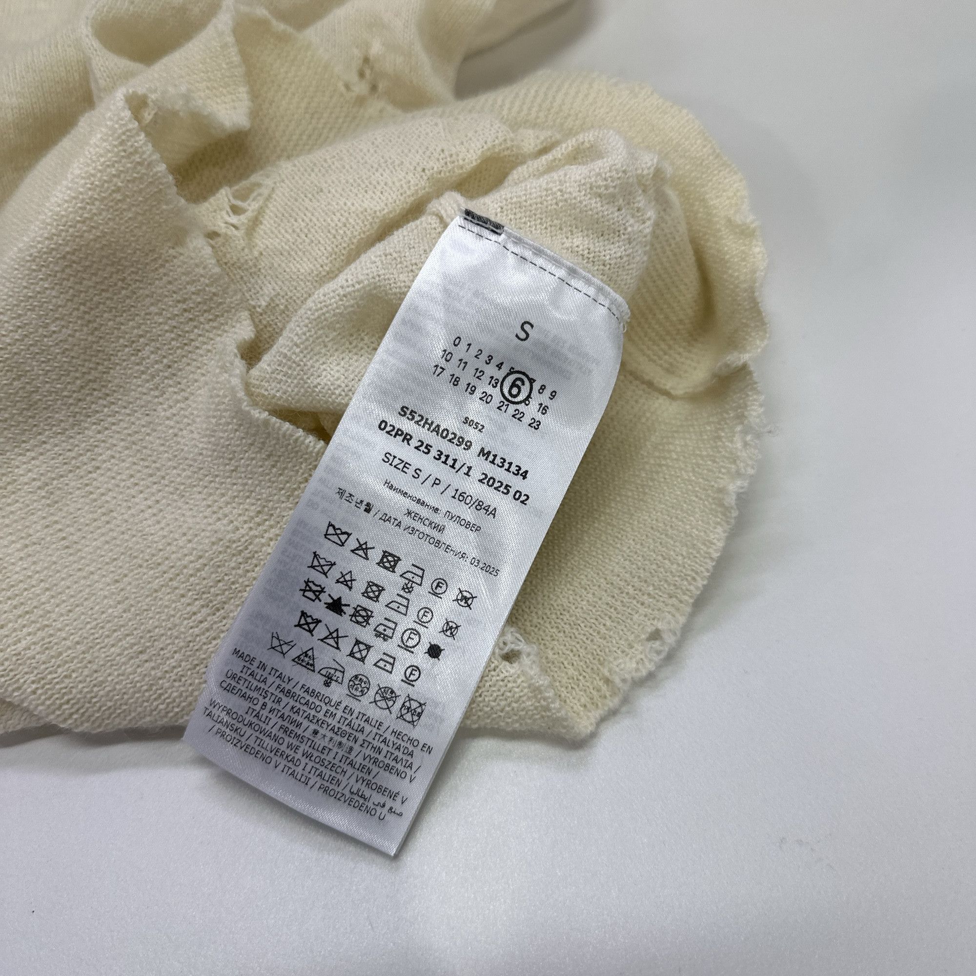 MM6 MM6 Maison Margiela Distressed Turtleneck Sweater Size S Size S / US 4 / IT 40 - 6 Thumbnail