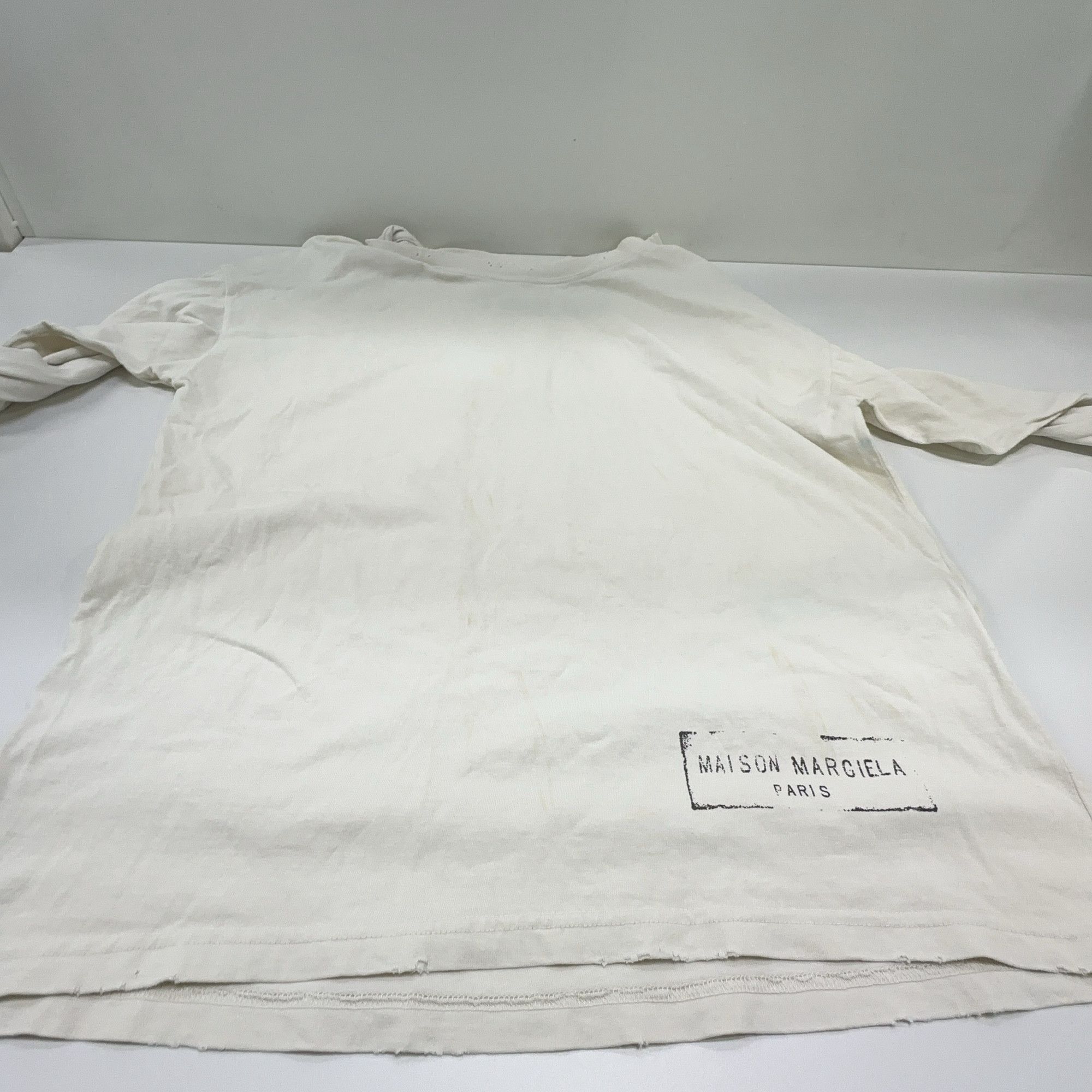 Maison Margiela Maison Margiela Logo Long Sleeve T-Shirt XS Size XS / US 0-2 / IT 36-38 - 7 Thumbnail