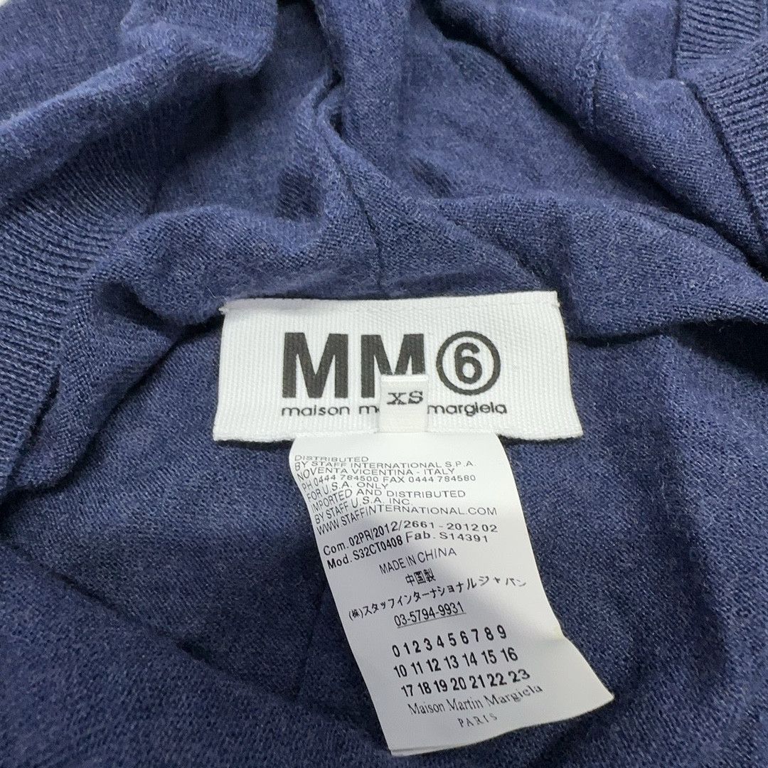 MM6 MM6 Maison Margiela Hooded Knit Dress Blue Size XS Size XS / US 0-2 / IT 36-38 - 4 Thumbnail