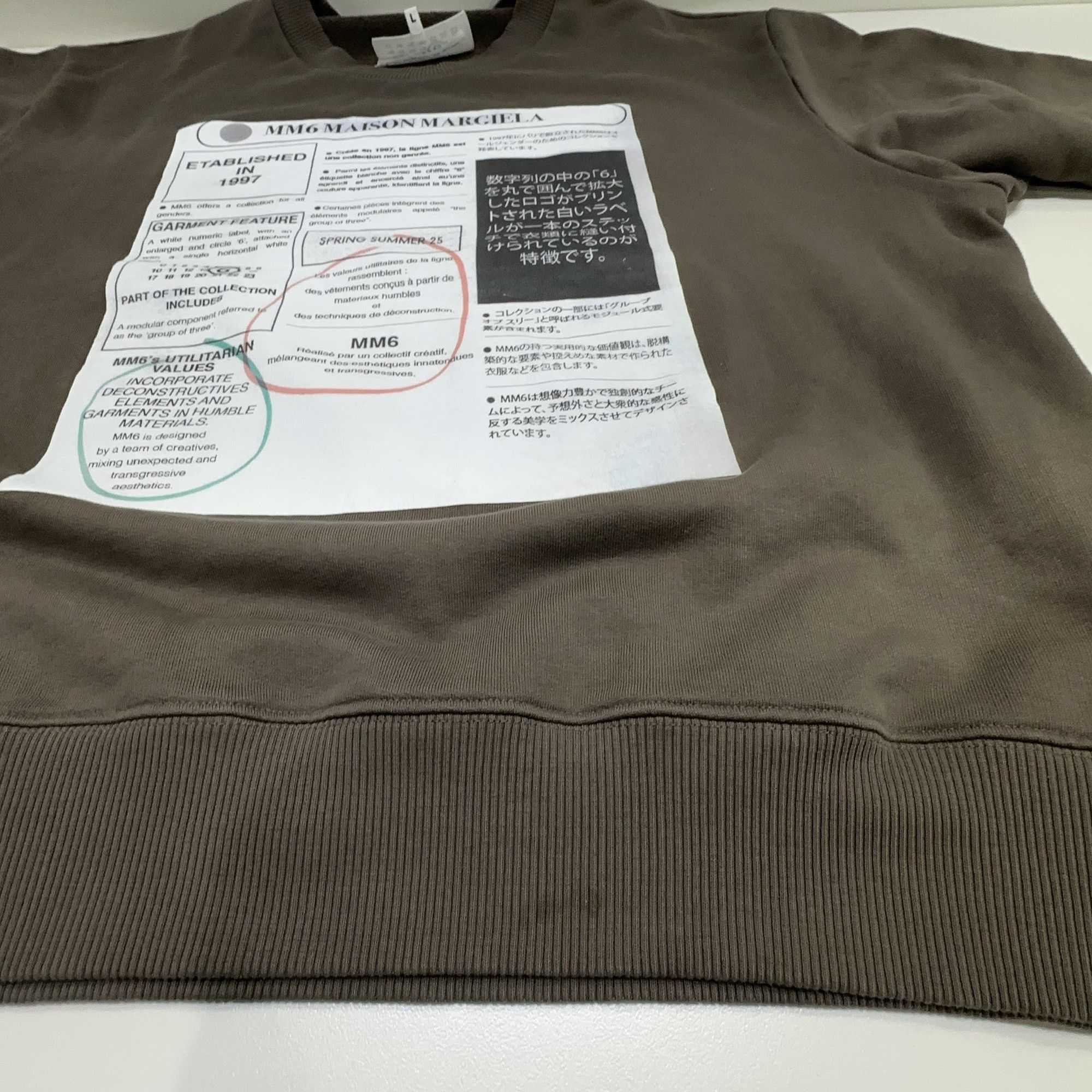 MM6 MM6 Maison Margiela Newspaper Graphic Sweatshirt Size M Size US M / EU 48-50 / 2 - 7 Thumbnail