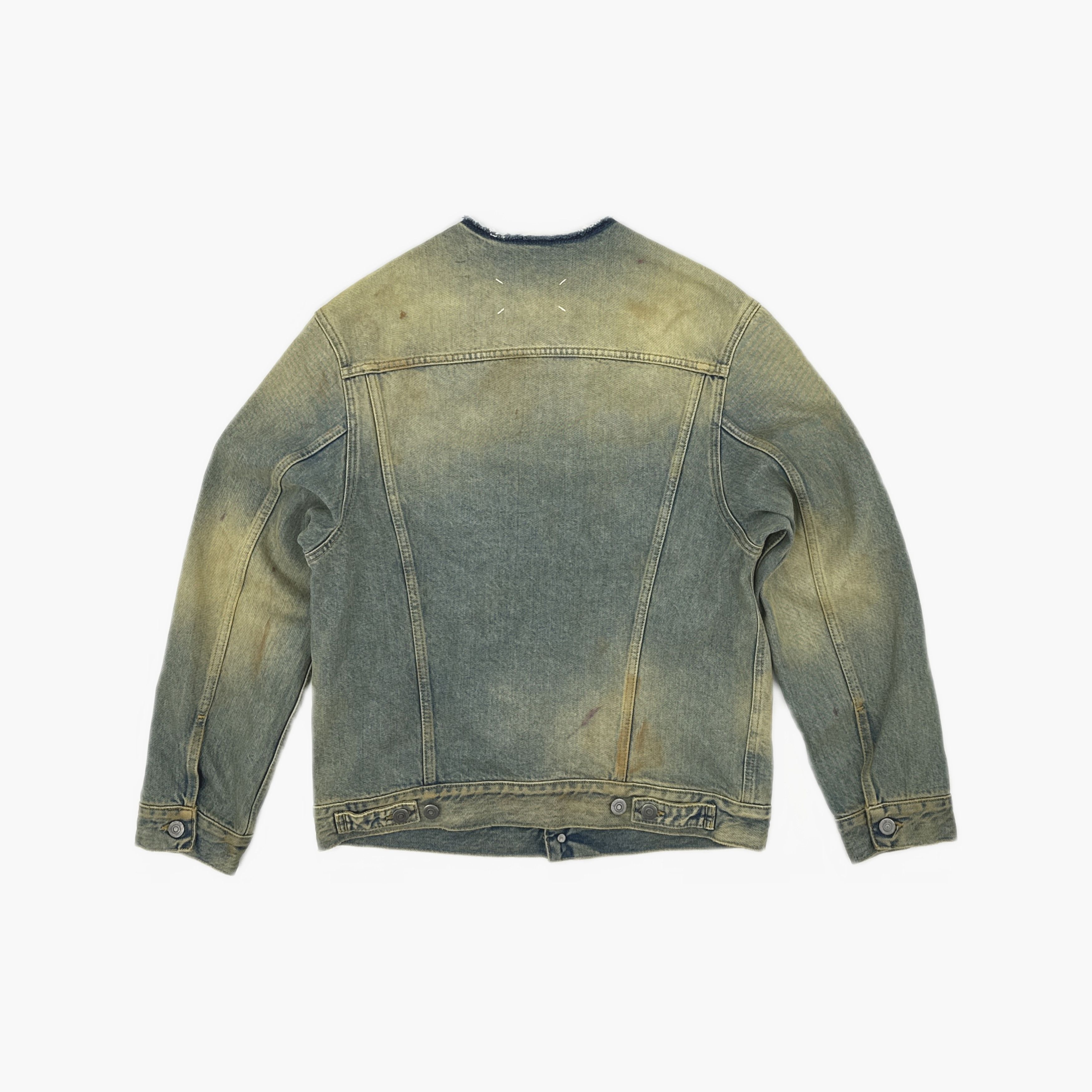 Maison Margiela Maison Margiela Frayed Collar Denim Jacket Size 46 Size US S / EU 44-46 / 1 - 2 Thumbnail