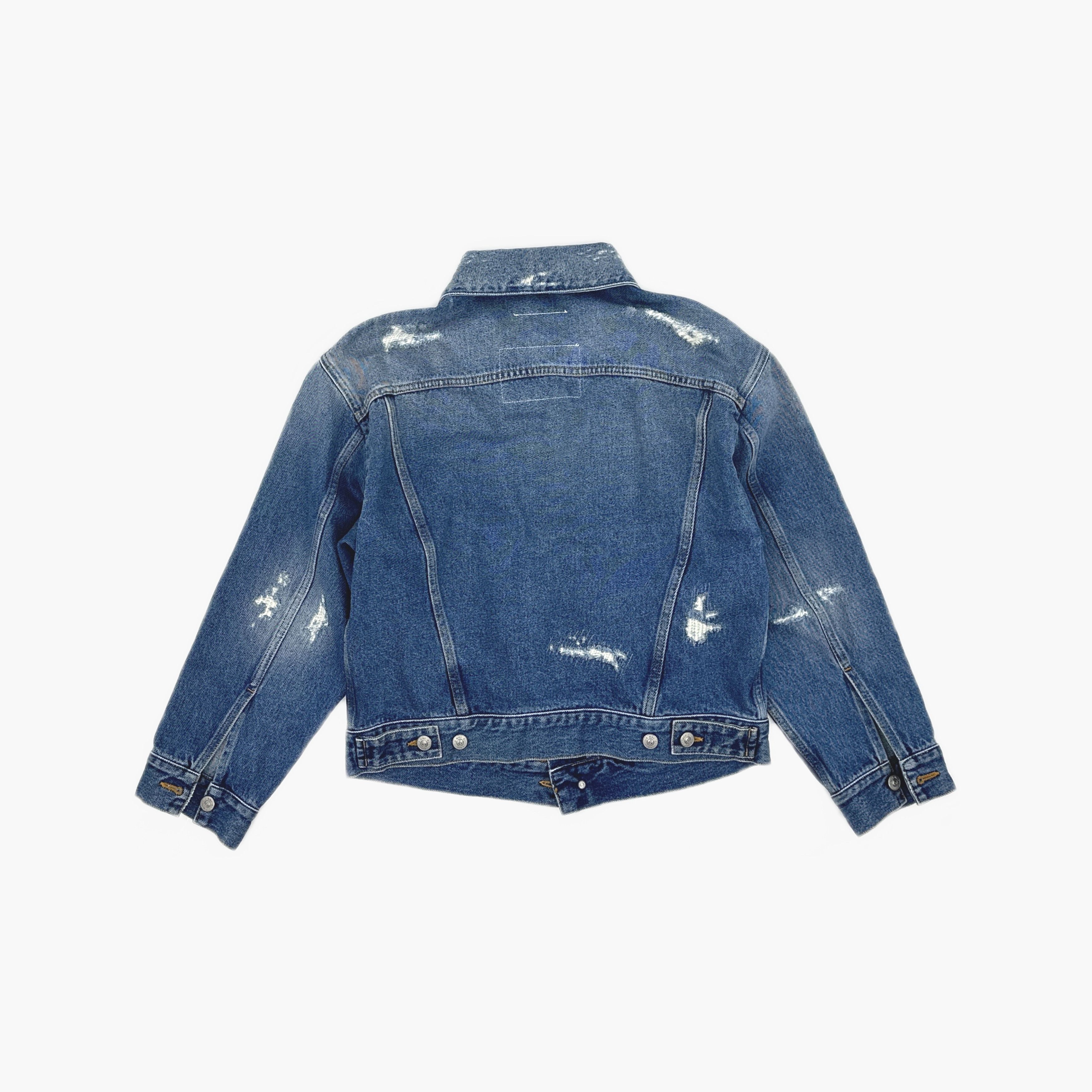 MM6 MM6 Maison Margiela Distressed Denim Jacket Size 38 Size XS / US 0-2 / IT 36-38 - 2 Thumbnail