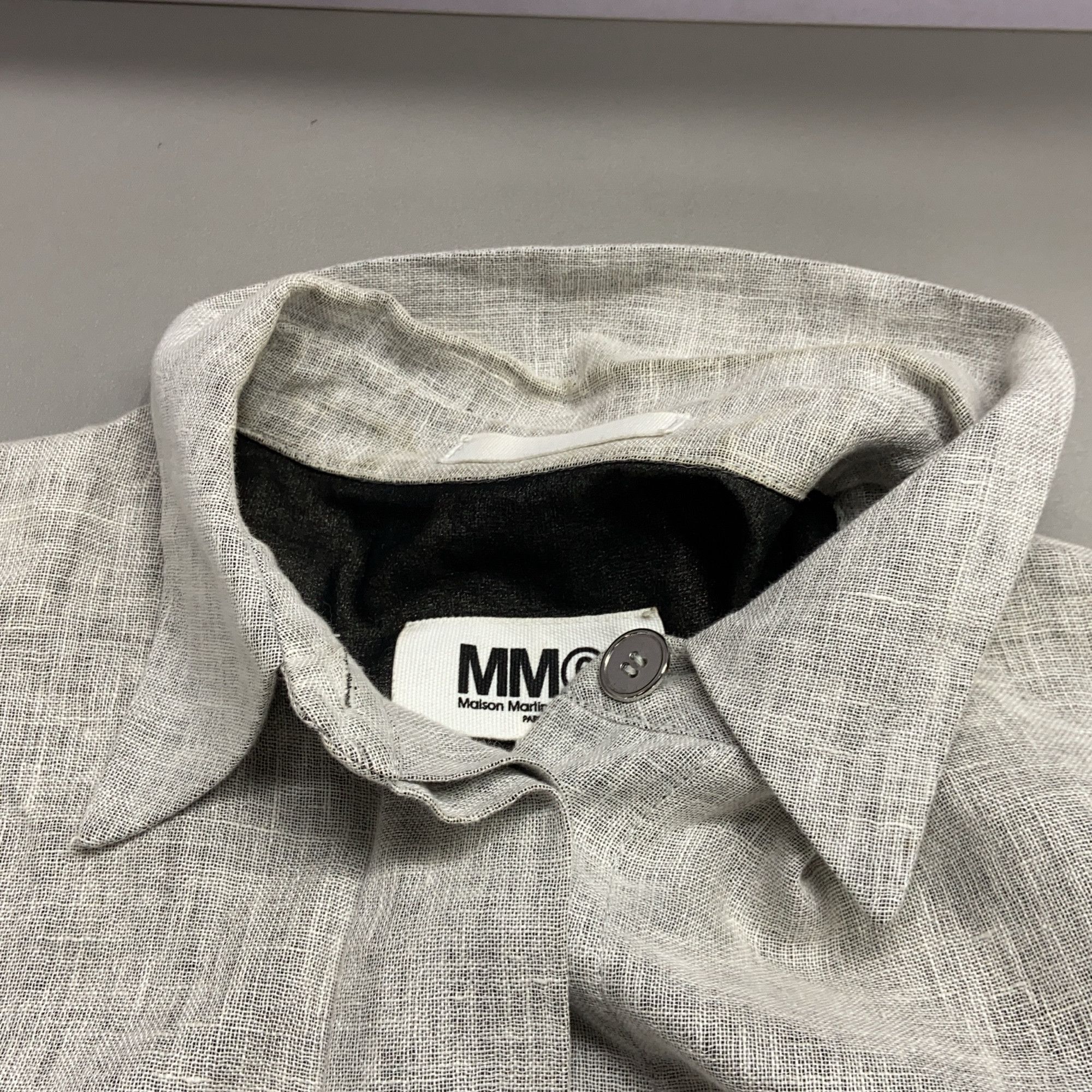 MM6 MM6 Maison Margiela Linen Blend Button Up Shirt Size 42 Size M / US 6-8 / IT 42-44 - 7 Thumbnail