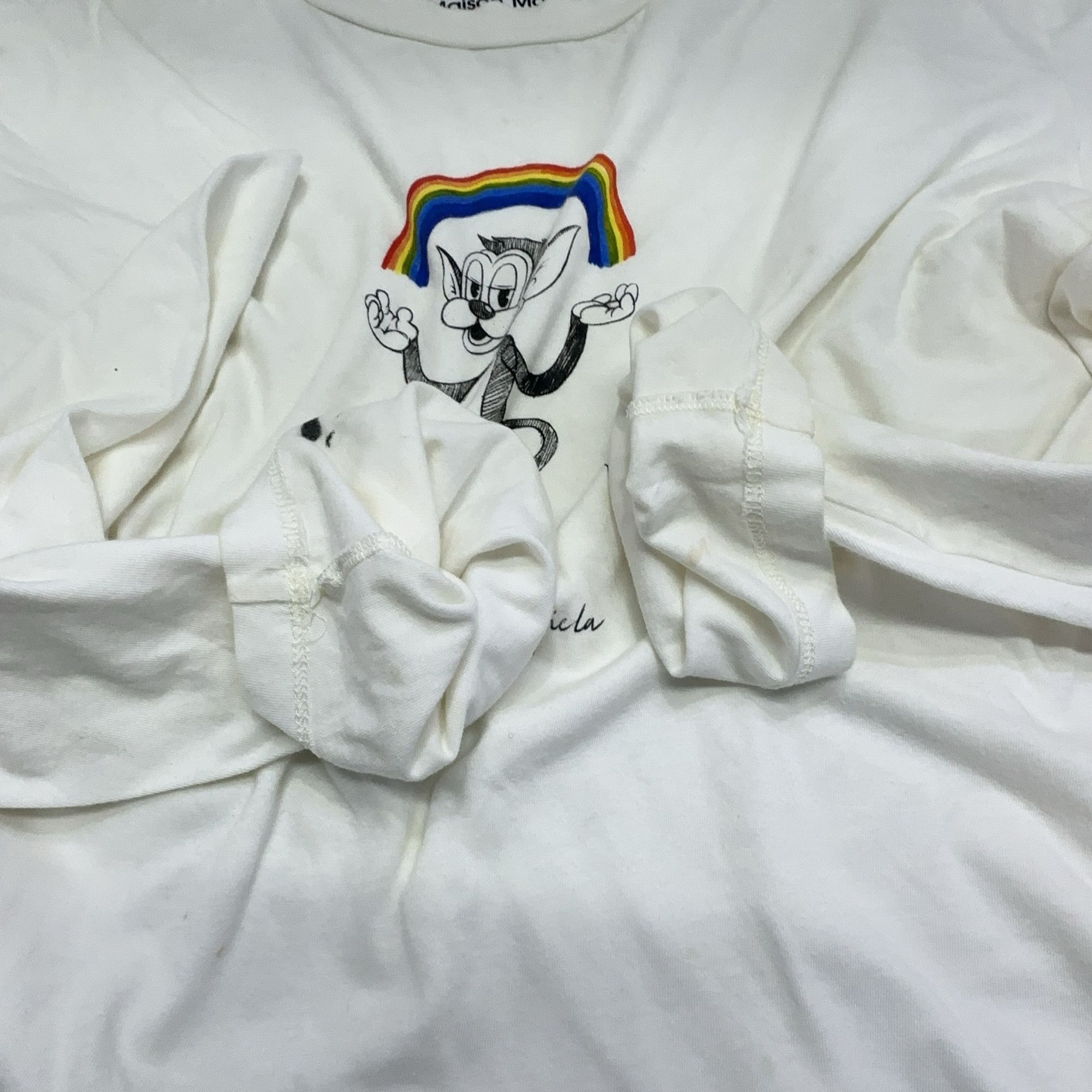MM6 MM6 Maison Margiela Rainbow Graphic Long Sleeve Dress XS Size XS / US 0-2 / IT 36-38 - 10 Thumbnail