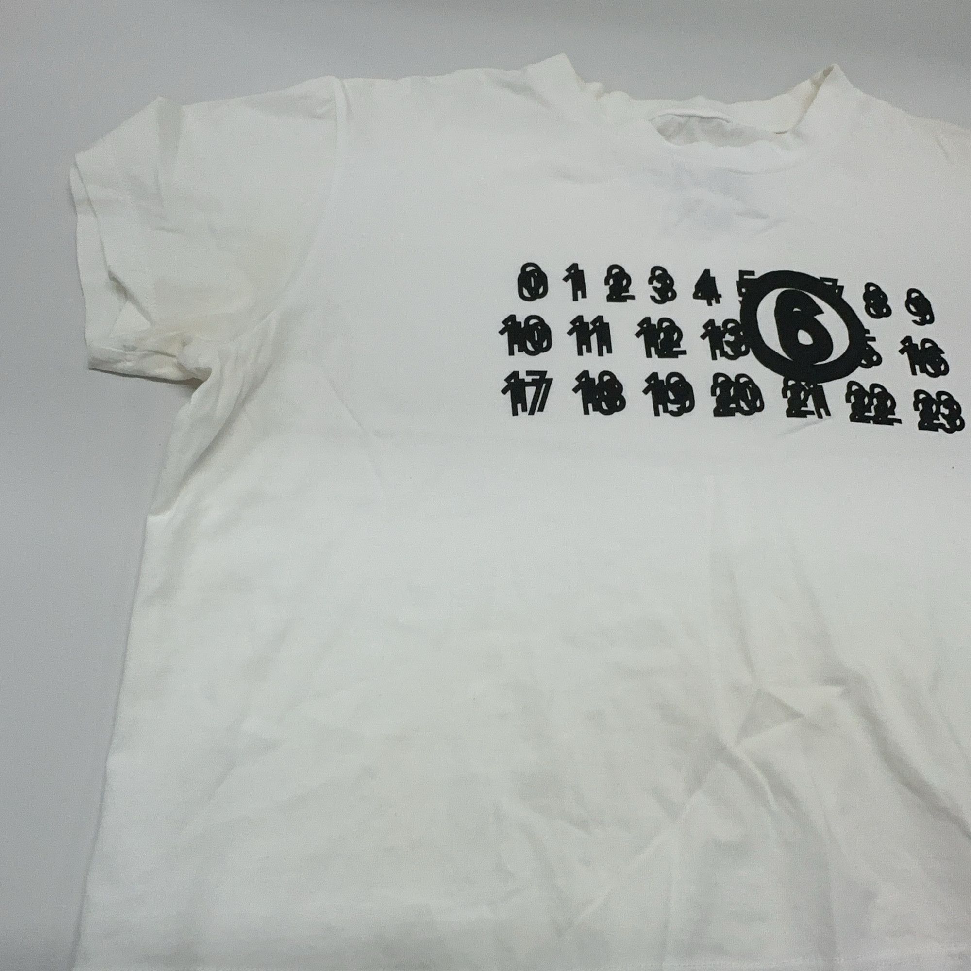 MM6 MM6 Maison Margiela Numeric Logo T-Shirt Size L Size L / US 10 / IT 46 - 7 Thumbnail