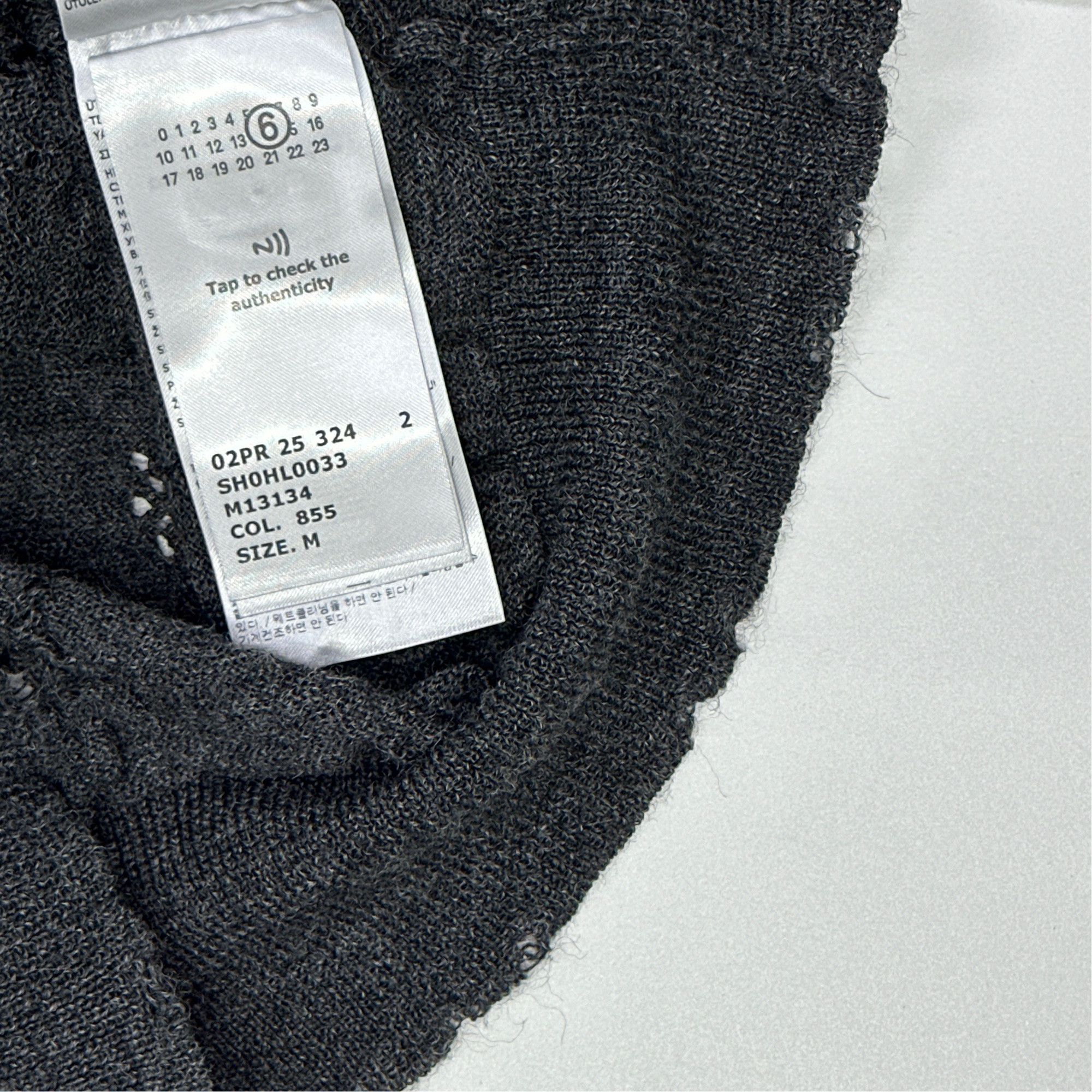 MM6 MM6 Maison Margiela Distressed Wool Sweater Size M Size US M / EU 48-50 / 2 - 2 Thumbnail