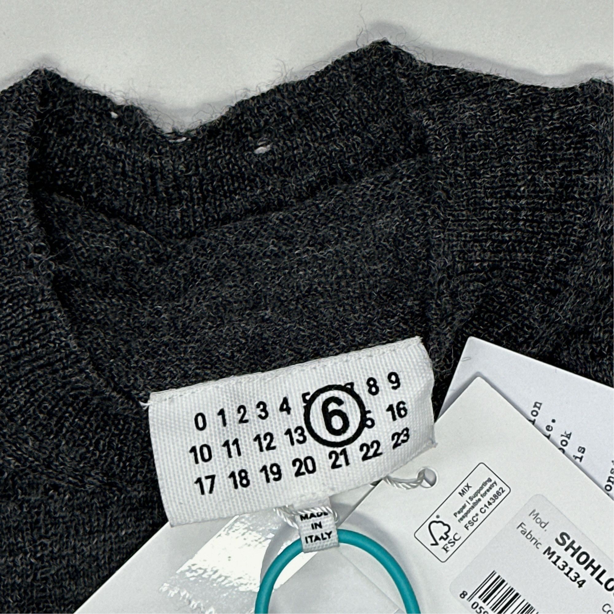 MM6 MM6 Maison Margiela Distressed Wool Sweater Size M Size US M / EU 48-50 / 2 - 5 Thumbnail