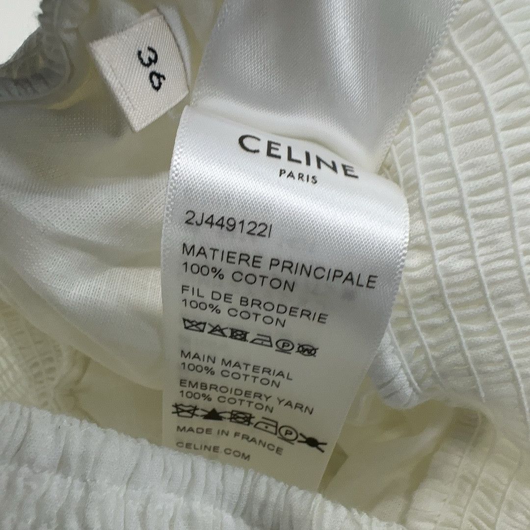 Celine Celine White Tiered Mini Skirt Size 36 Size 26" / US 2 / IT 38 - 4 Thumbnail