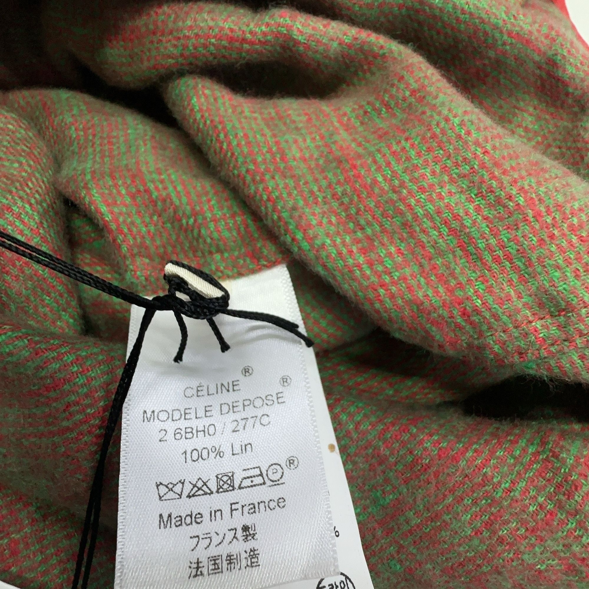 Celine Celine Patterned Linen Button Up Shirt Size 34 Size XS / US 0-2 / IT 36-38 - 4 Thumbnail