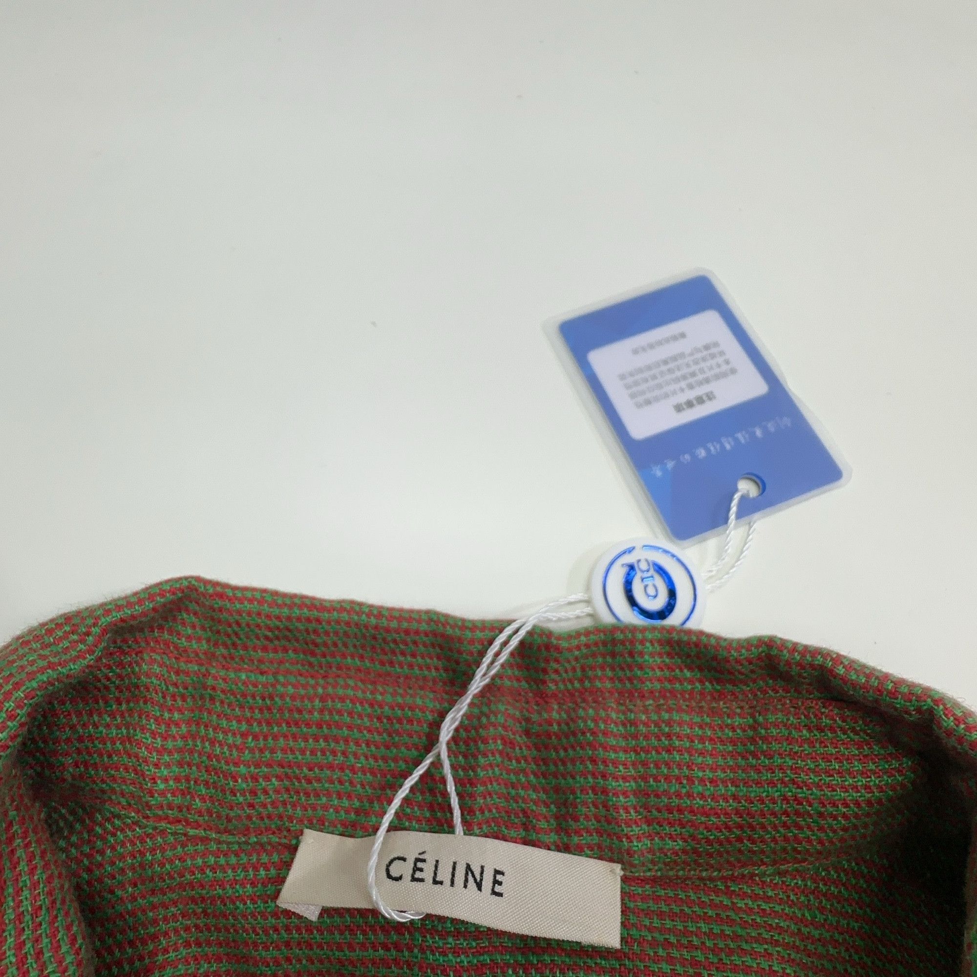 Celine Celine Patterned Linen Button Up Shirt Size 34 Size XS / US 0-2 / IT 36-38 - 5 Thumbnail