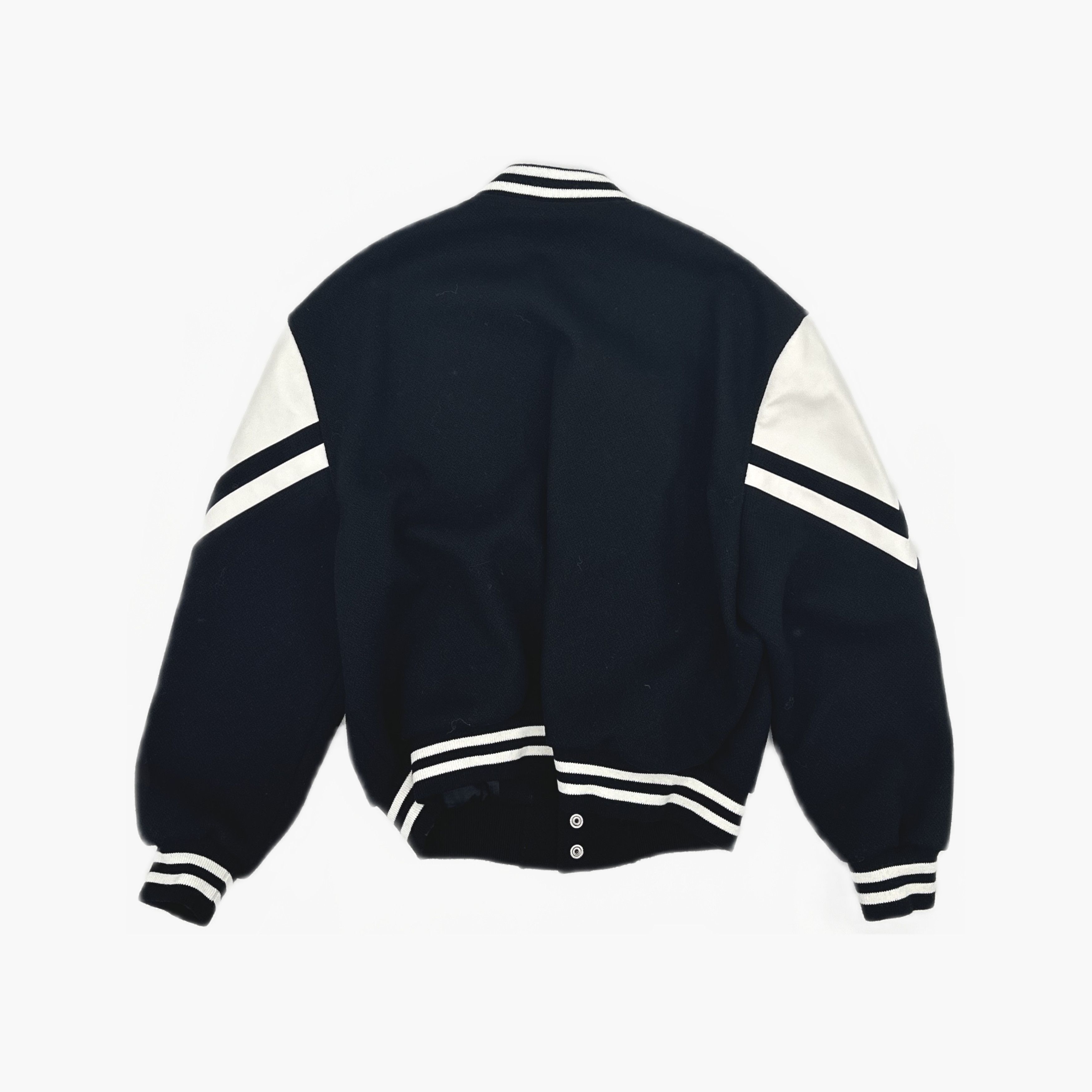 Celine CELINE Wool Leather Varsity Jacket Size M Size US M / EU 48-50 / 2 - 2 Thumbnail