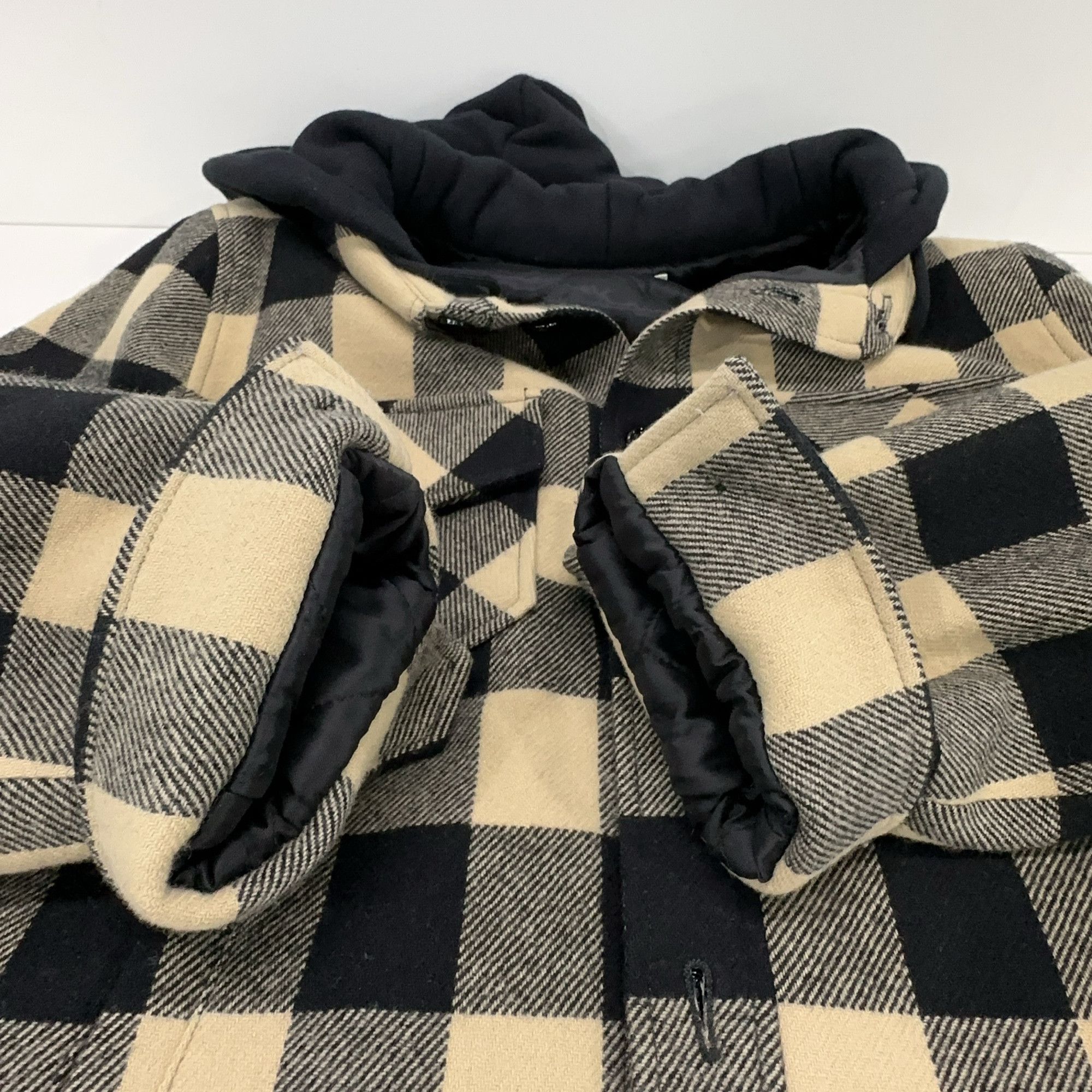 Celine CELINE Checkered Logo Hooded Jacket Size 48 Size US M / EU 48-50 / 2 - 7 Thumbnail