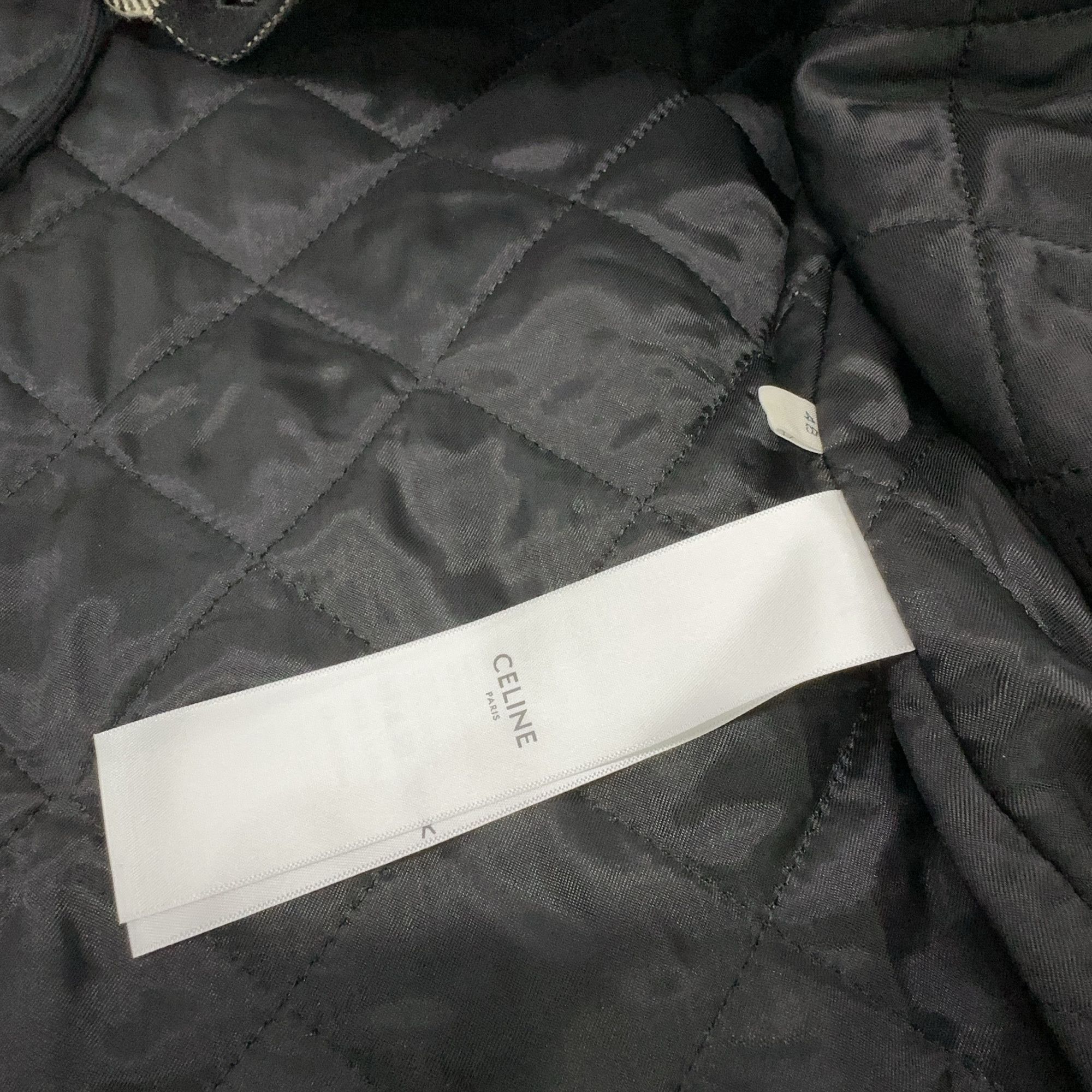 Celine CELINE Checkered Logo Hooded Jacket Size 48 Size US M / EU 48-50 / 2 - 4 Thumbnail