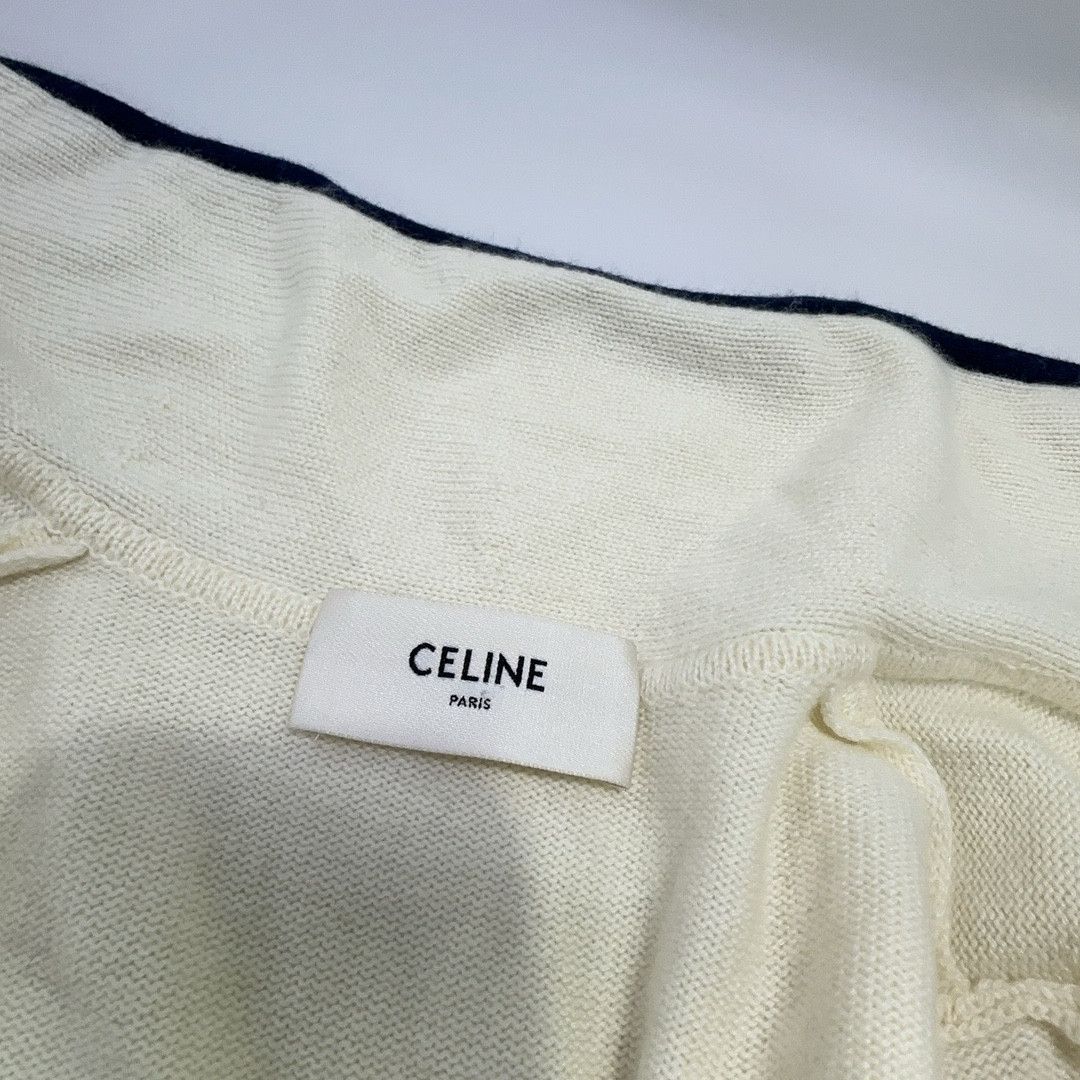 Celine CELINE Cashmere Striped Trim Cardigan Size XS Size XS / US 0-2 / IT 36-38 - 5 Thumbnail